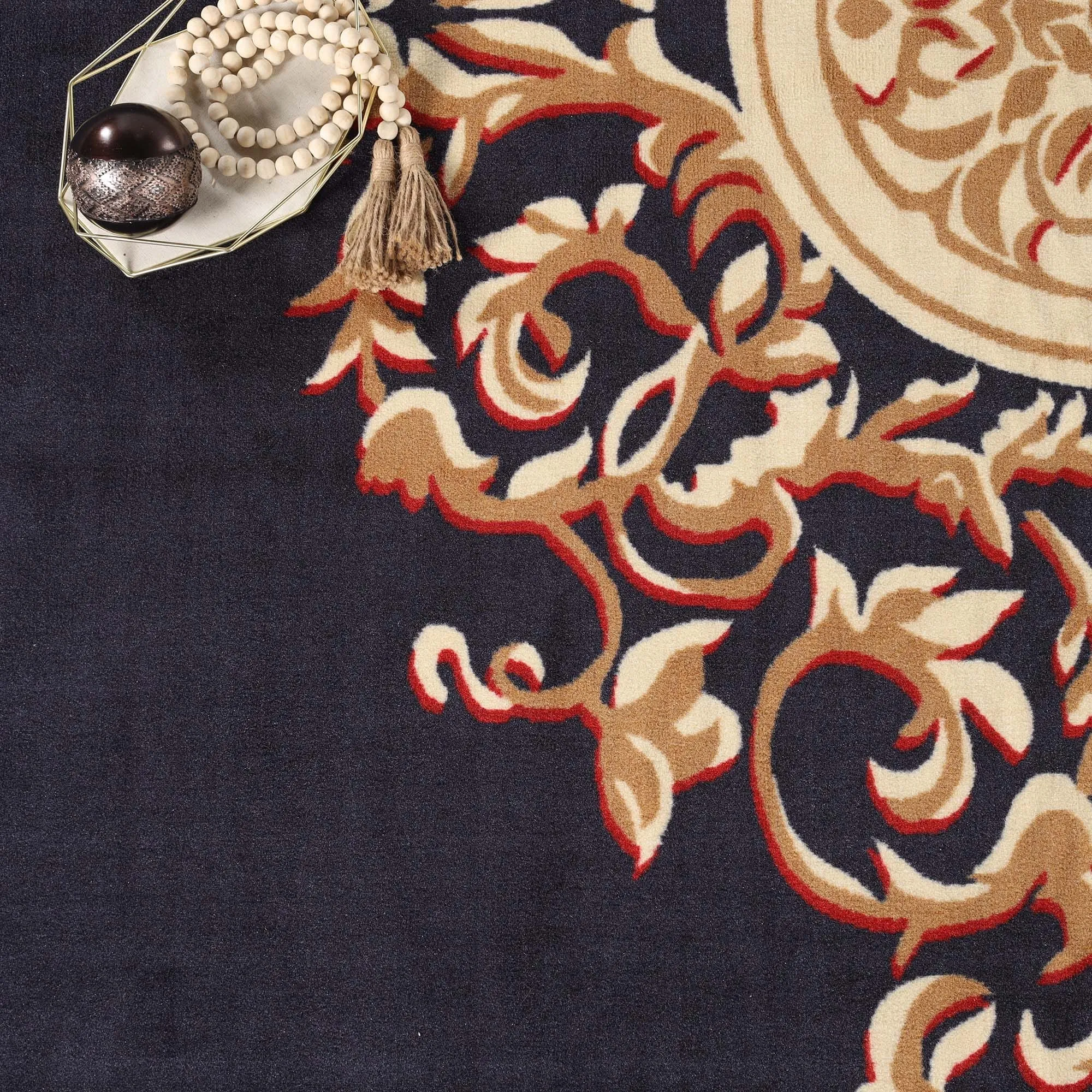Superior Oversized Medallion Modern Bohemian Indoor Runner or Area Rug