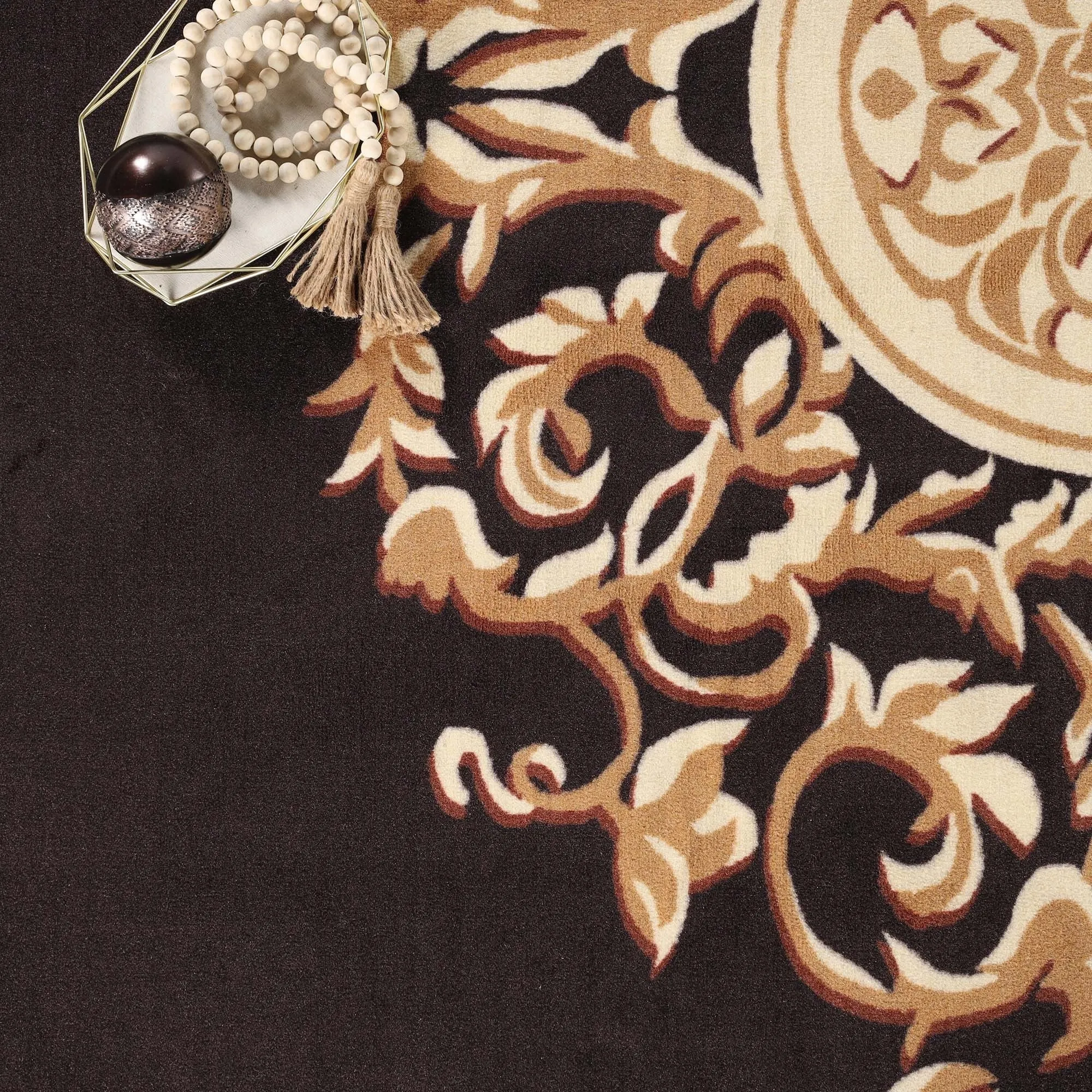 Superior Oversized Medallion Modern Bohemian Indoor Runner or Area Rug