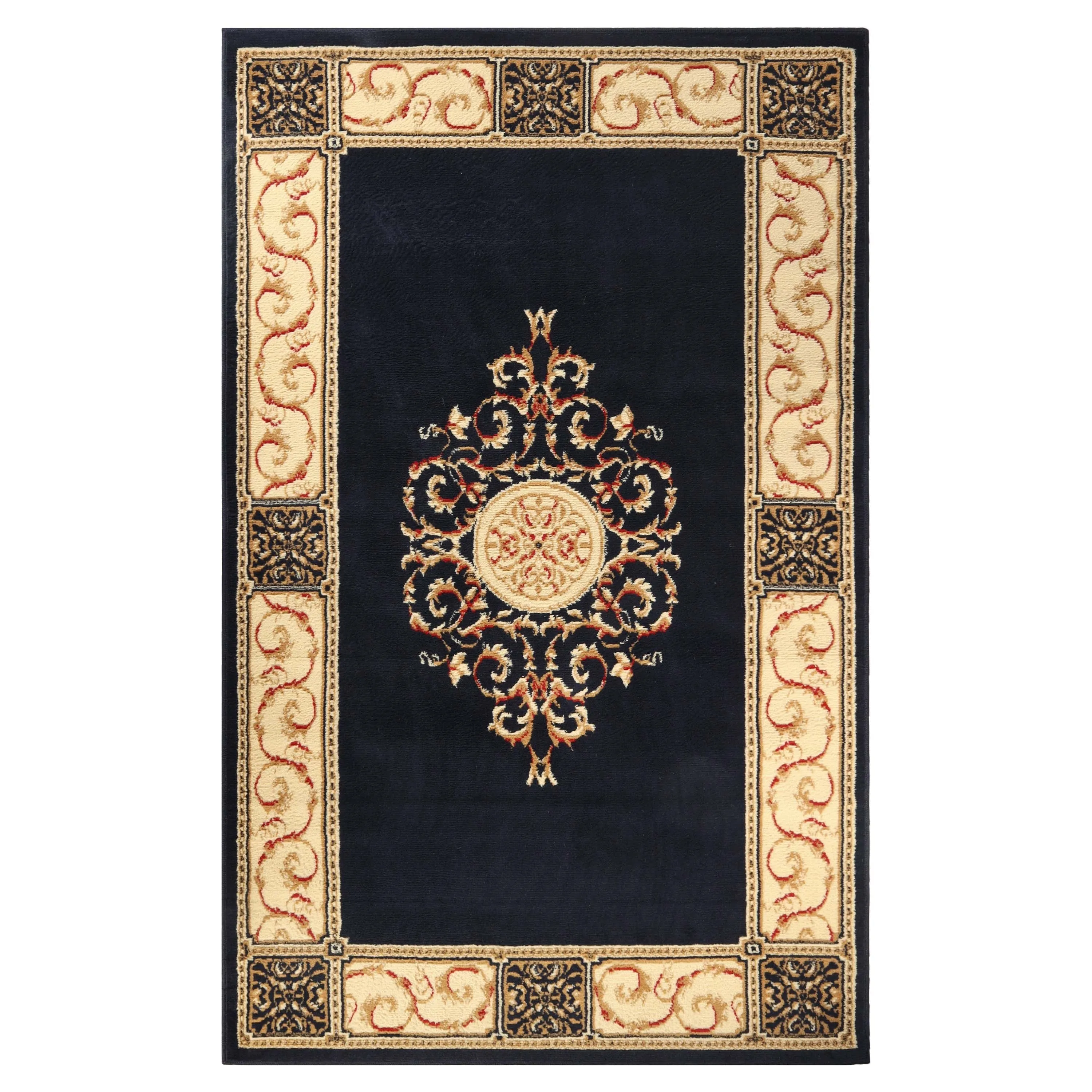 Superior Oversized Medallion Modern Bohemian Indoor Runner or Area Rug