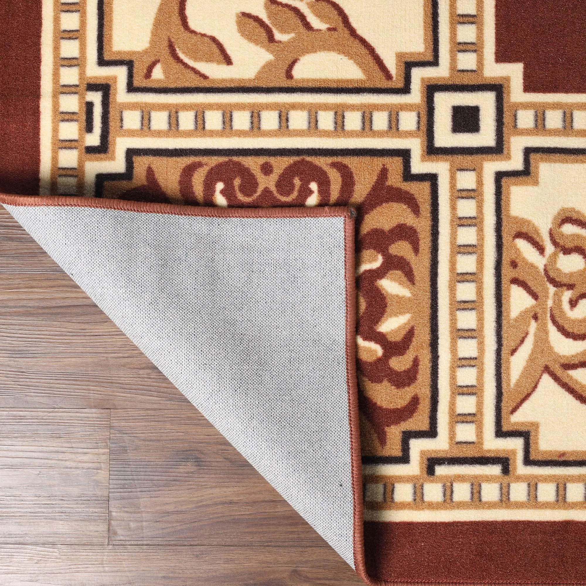 Superior Oversized Medallion Modern Bohemian Indoor Runner or Area Rug