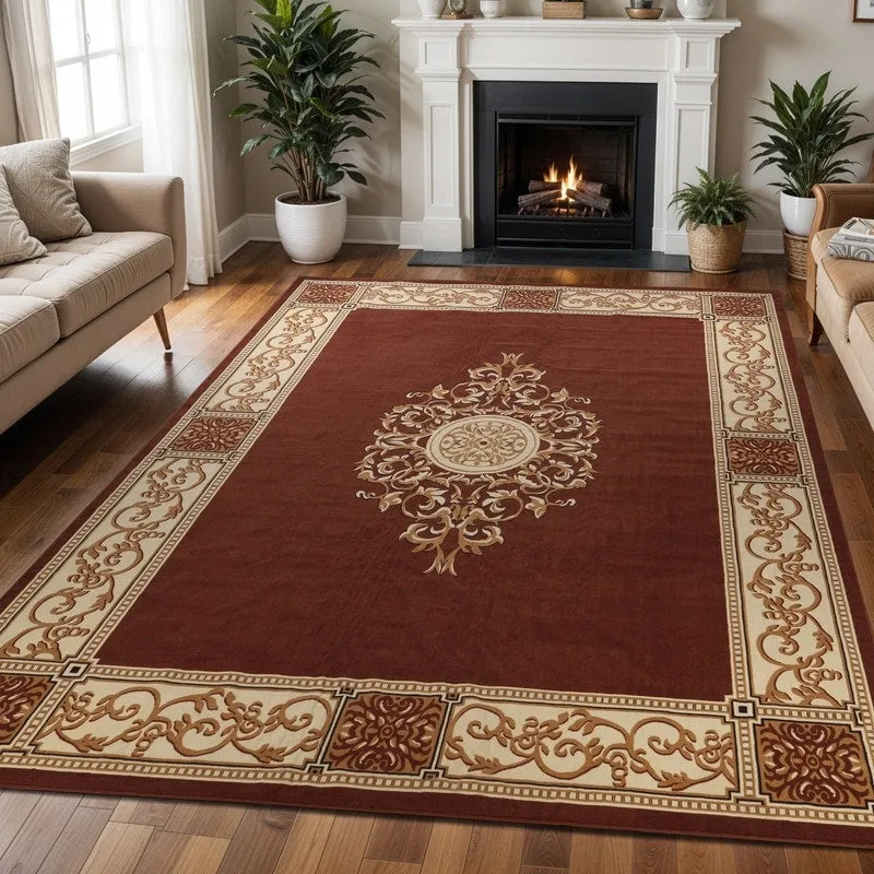 Superior Oversized Medallion Modern Bohemian Indoor Runner or Area Rug