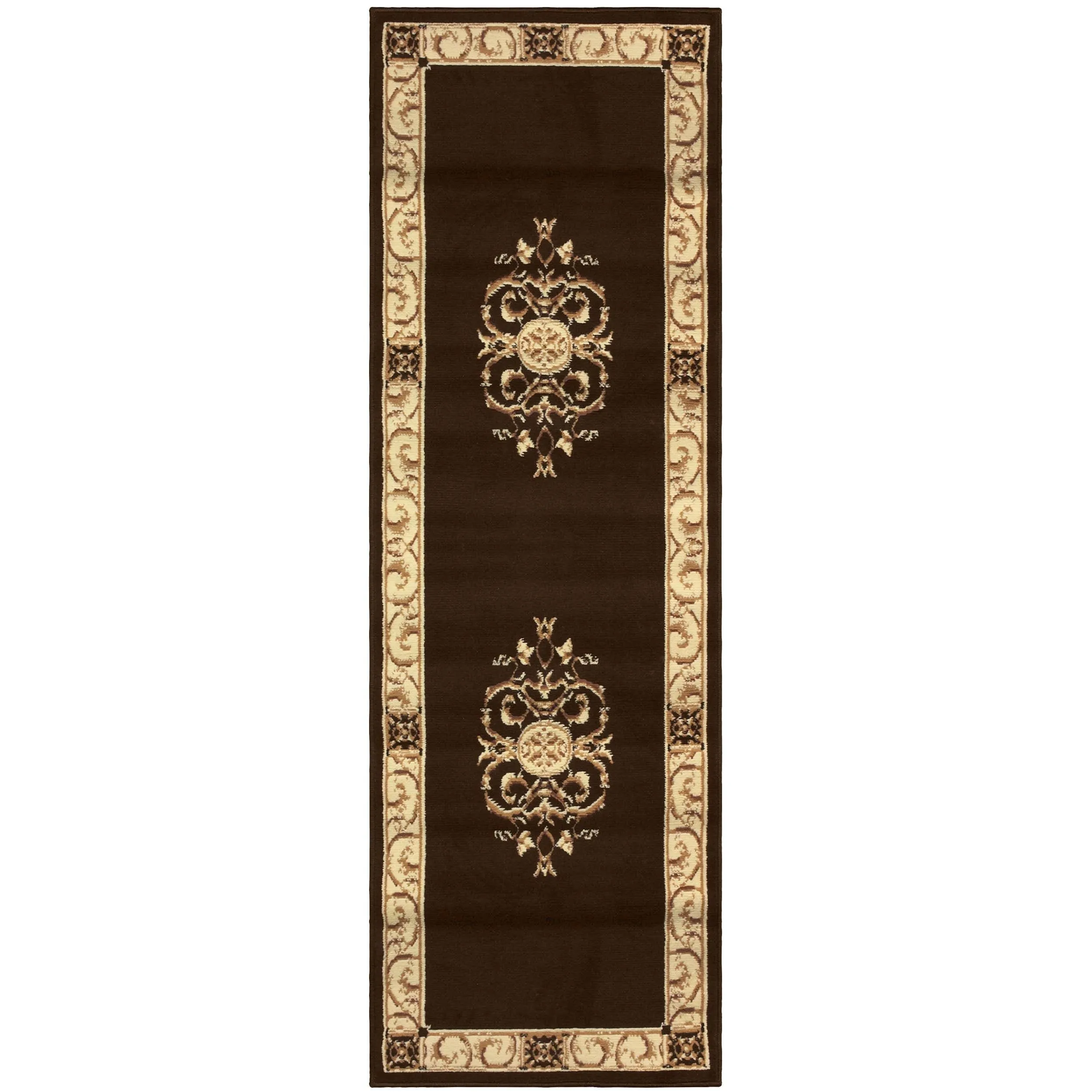 Superior Oversized Medallion Modern Bohemian Indoor Runner or Area Rug