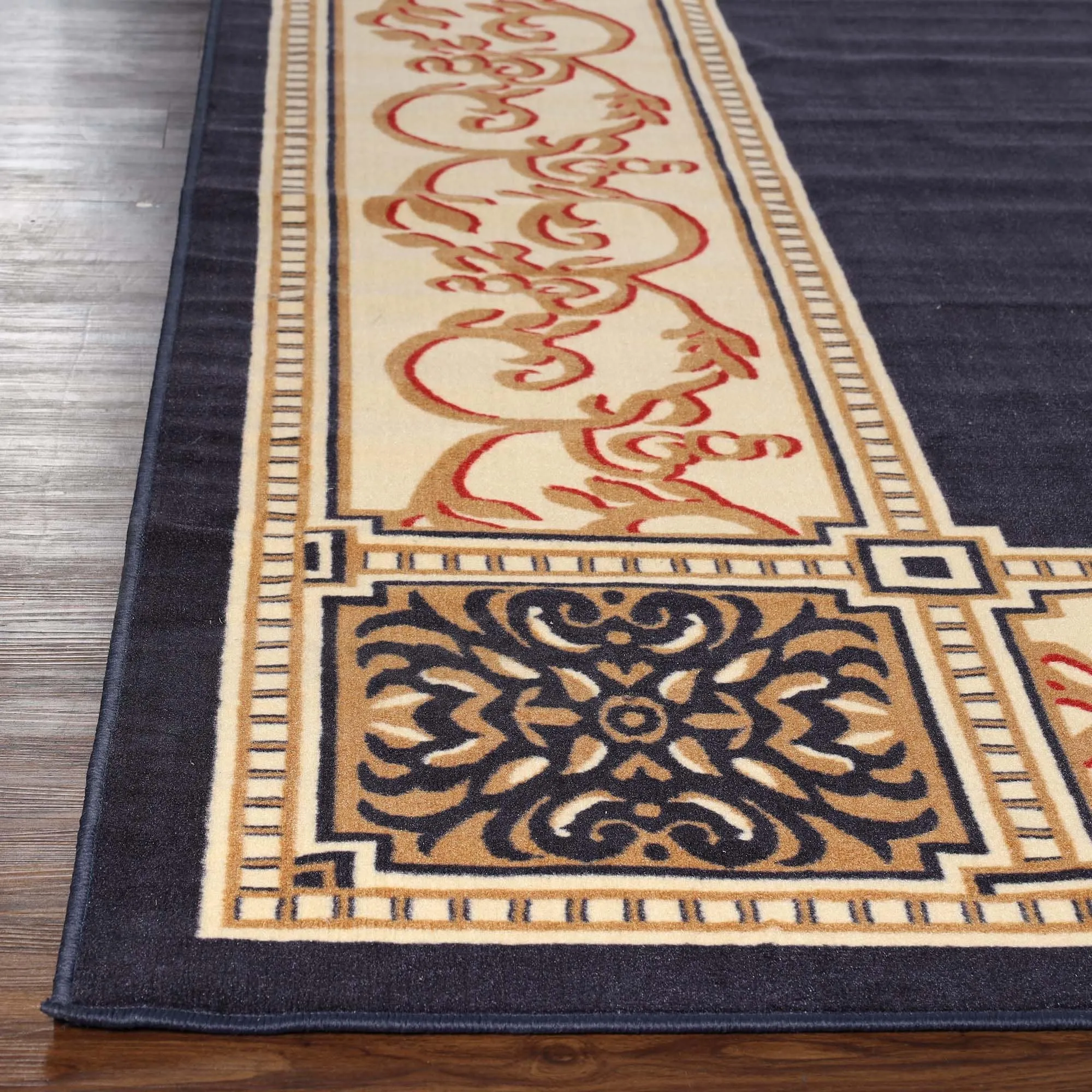 Superior Oversized Medallion Modern Bohemian Indoor Runner or Area Rug
