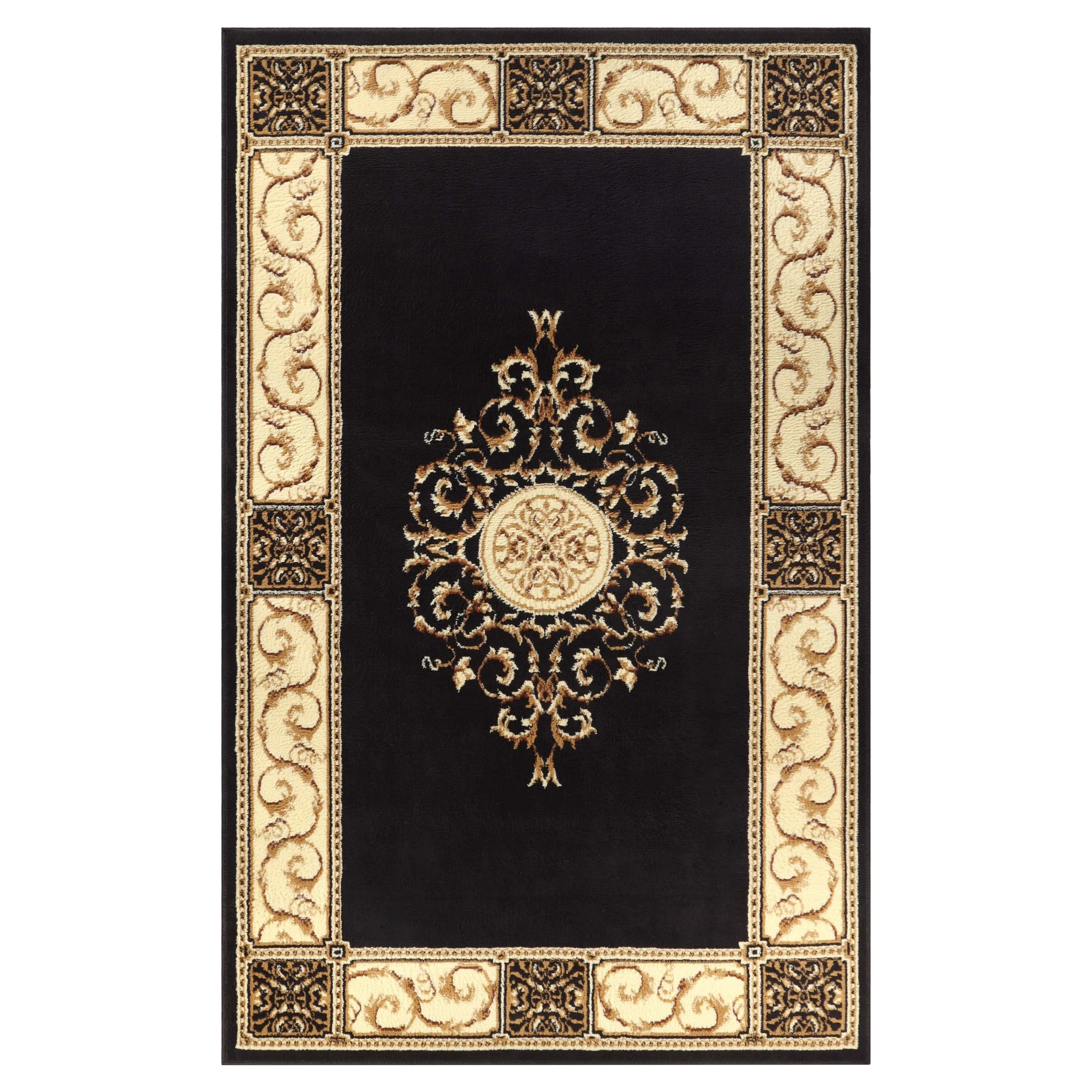 Superior Oversized Medallion Modern Bohemian Indoor Runner or Area Rug