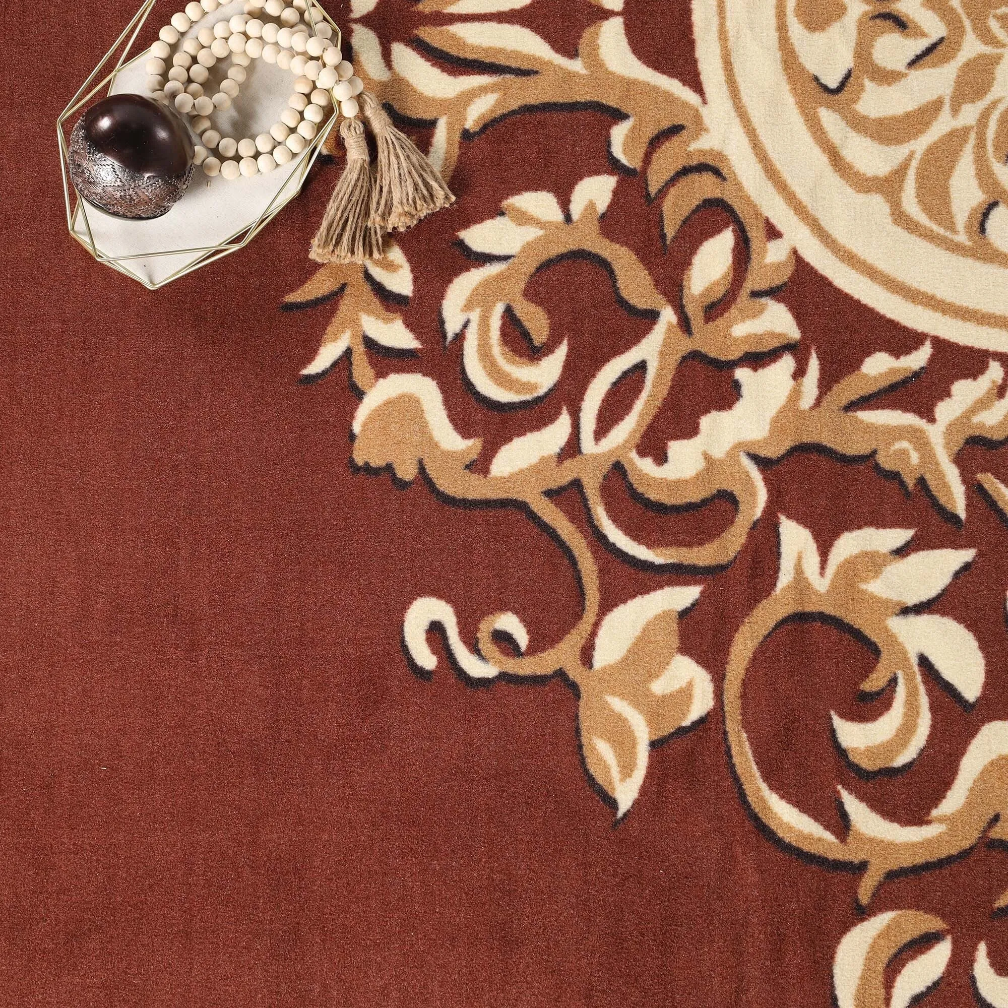 Superior Oversized Medallion Modern Bohemian Indoor Runner or Area Rug