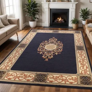 Superior Oversized Medallion Modern Bohemian Indoor Runner or Area Rug