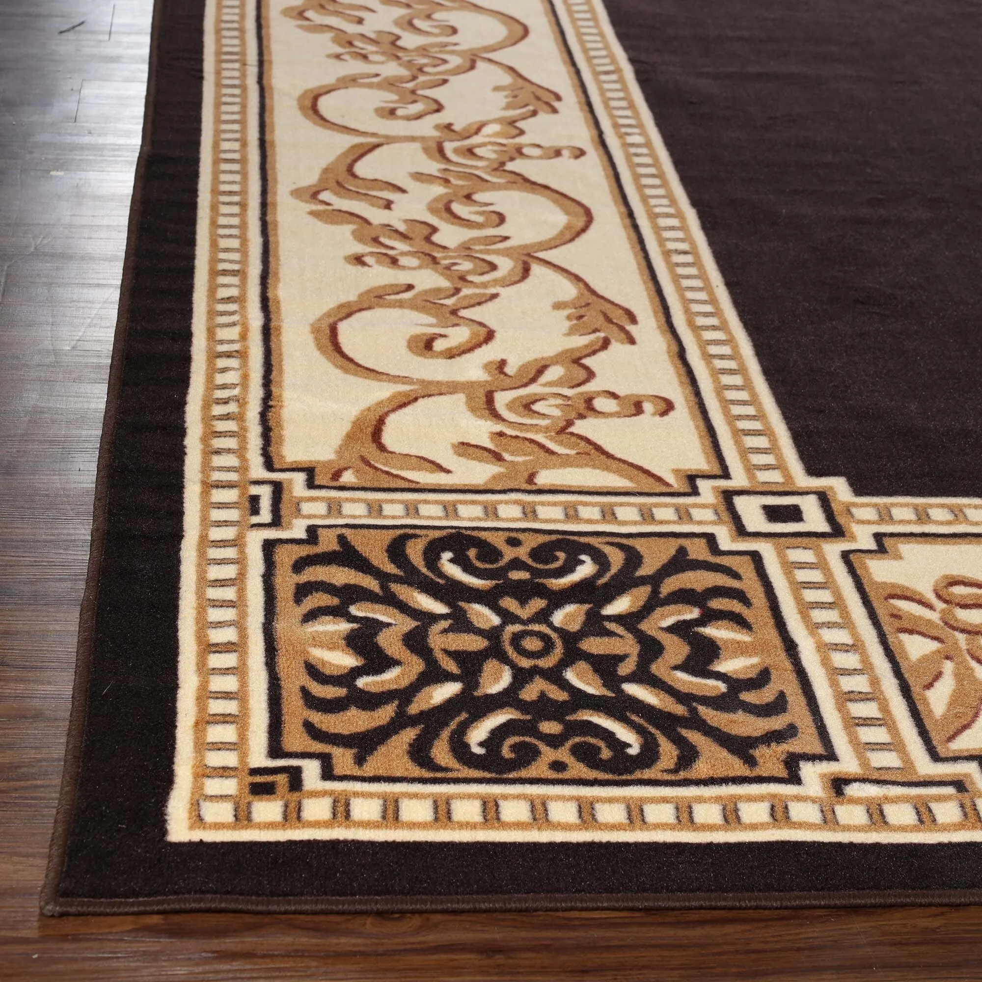Superior Oversized Medallion Modern Bohemian Indoor Runner or Area Rug
