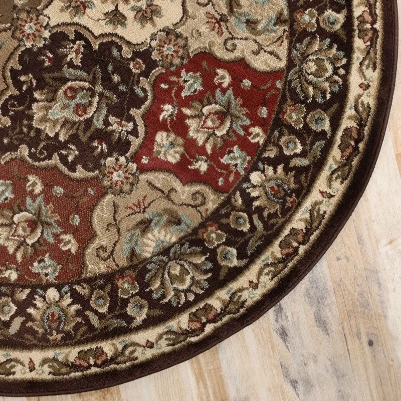 Superior Palmyra Traditional Floral Medallion Indoor Runner or Area Rug