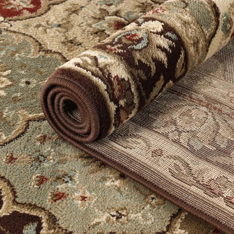 Superior Palmyra Traditional Floral Medallion Indoor Runner or Area Rug