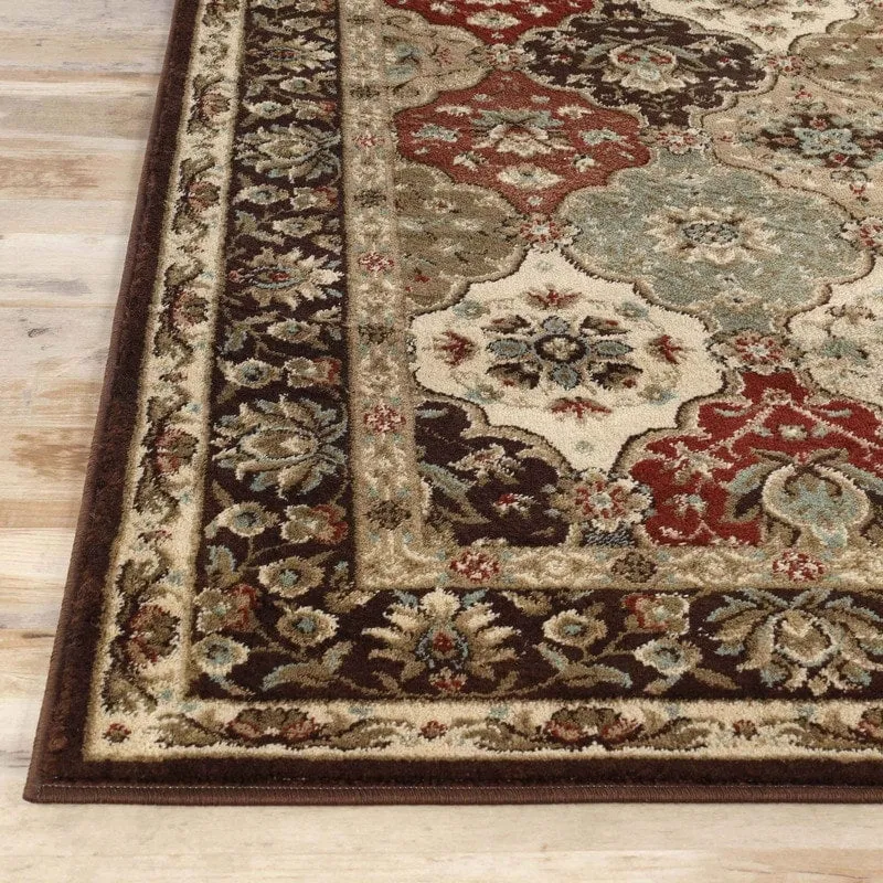 Superior Palmyra Traditional Floral Medallion Indoor Runner or Area Rug