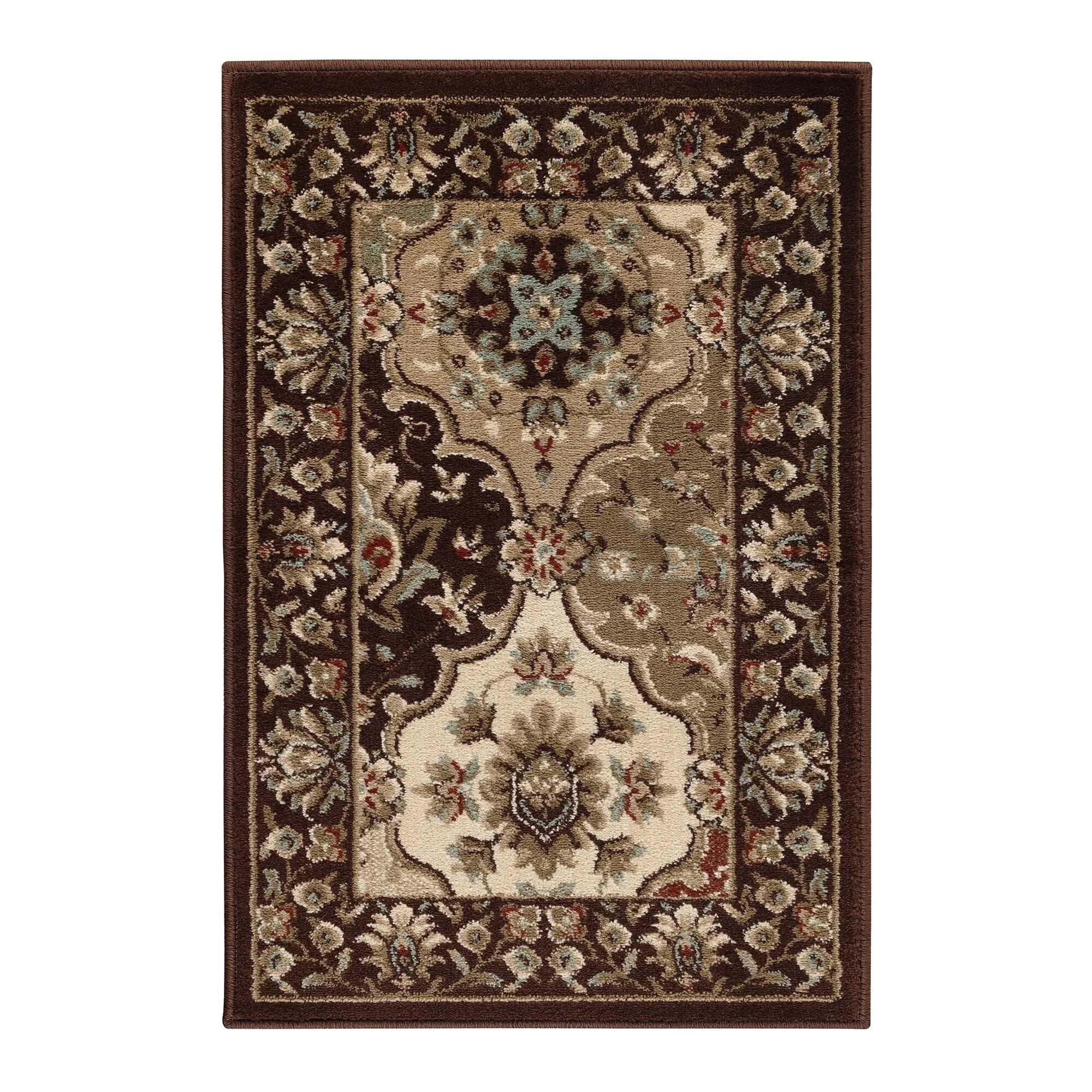 Superior Palmyra Traditional Floral Medallion Indoor Runner or Area Rug