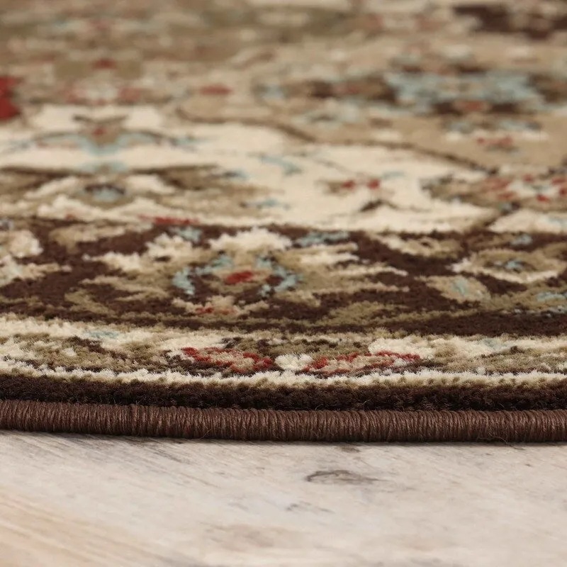 Superior Palmyra Traditional Floral Medallion Indoor Runner or Area Rug