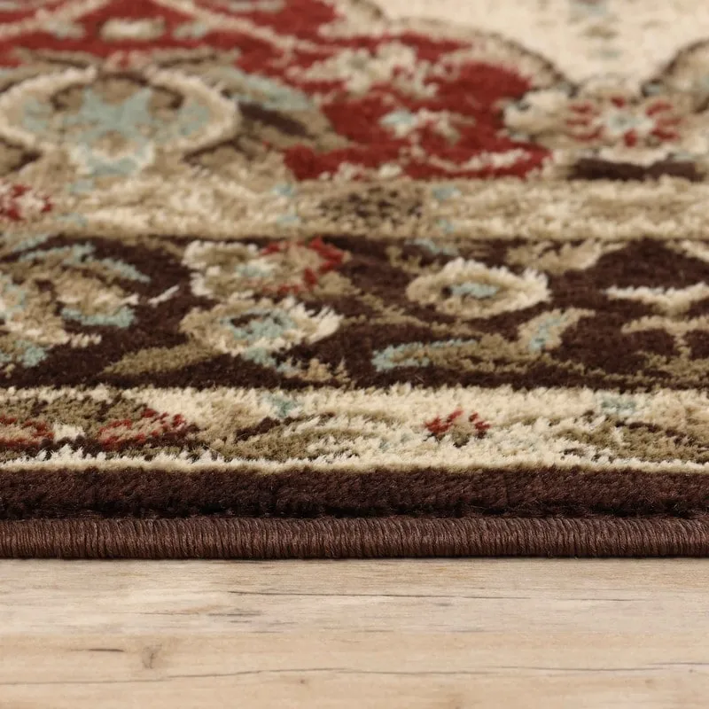 Superior Palmyra Traditional Floral Medallion Indoor Runner or Area Rug