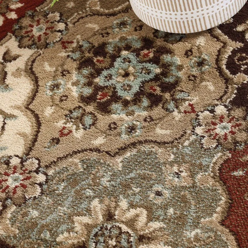 Superior Palmyra Traditional Floral Medallion Indoor Runner or Area Rug