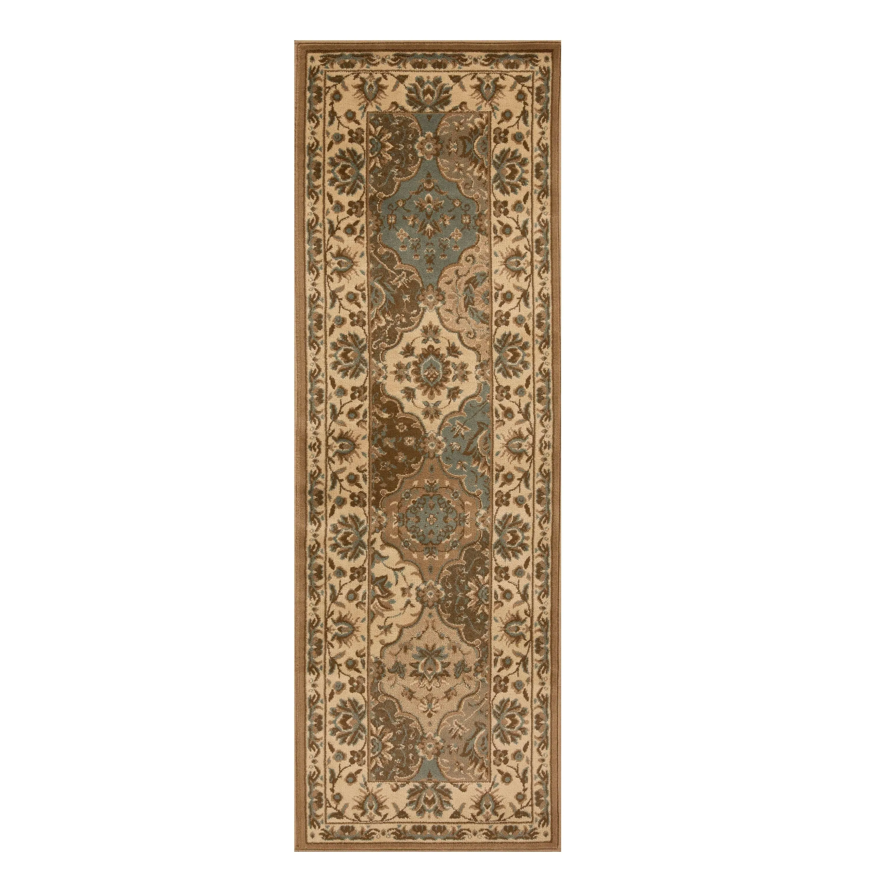 Superior Palmyra Traditional Floral Medallion Indoor Runner or Area Rug