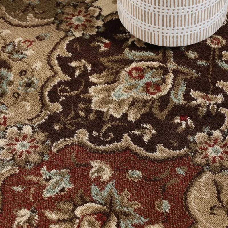 Superior Palmyra Traditional Floral Medallion Indoor Runner or Area Rug