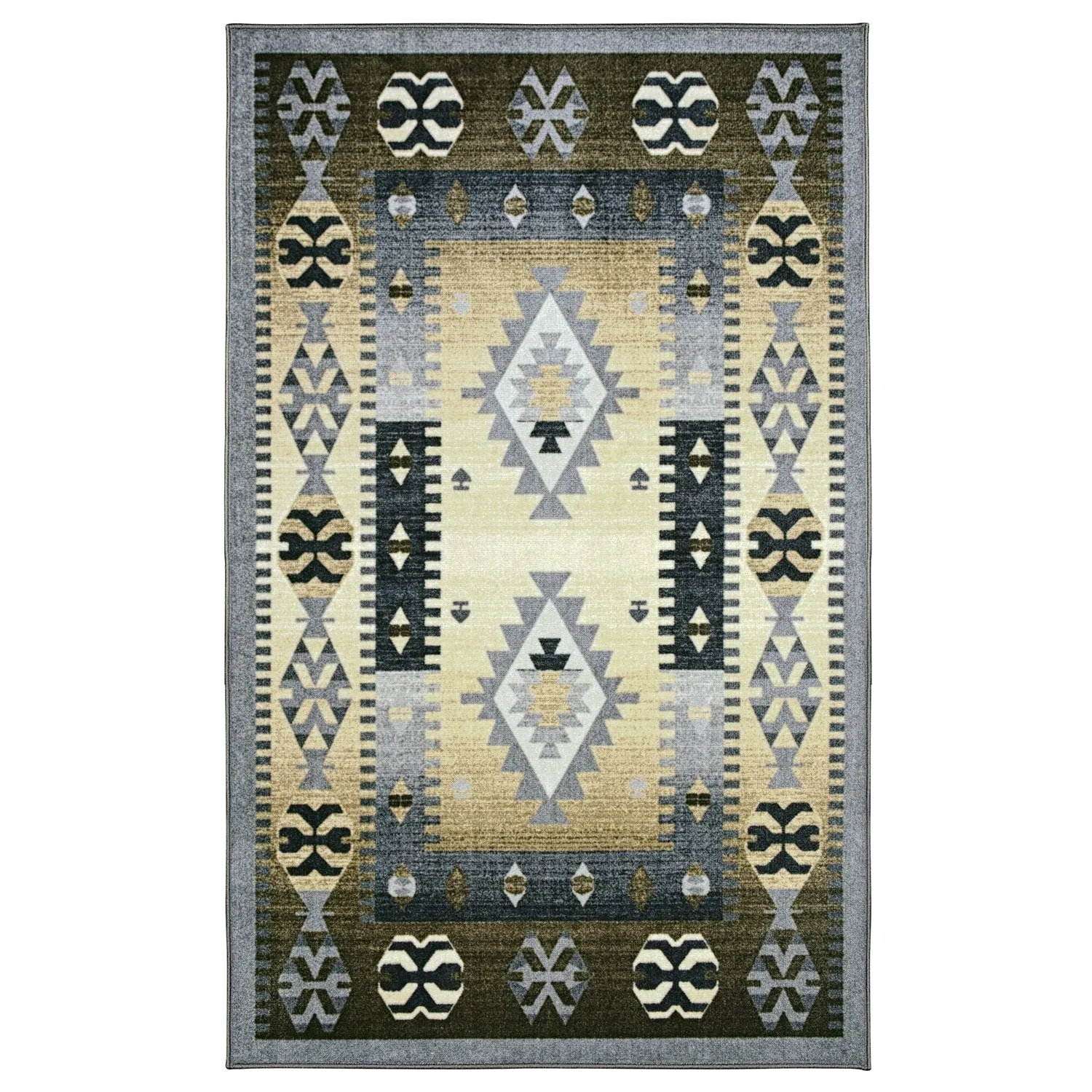 Superior Parrish Printed Non-Slip Washable Indoor Area Rug