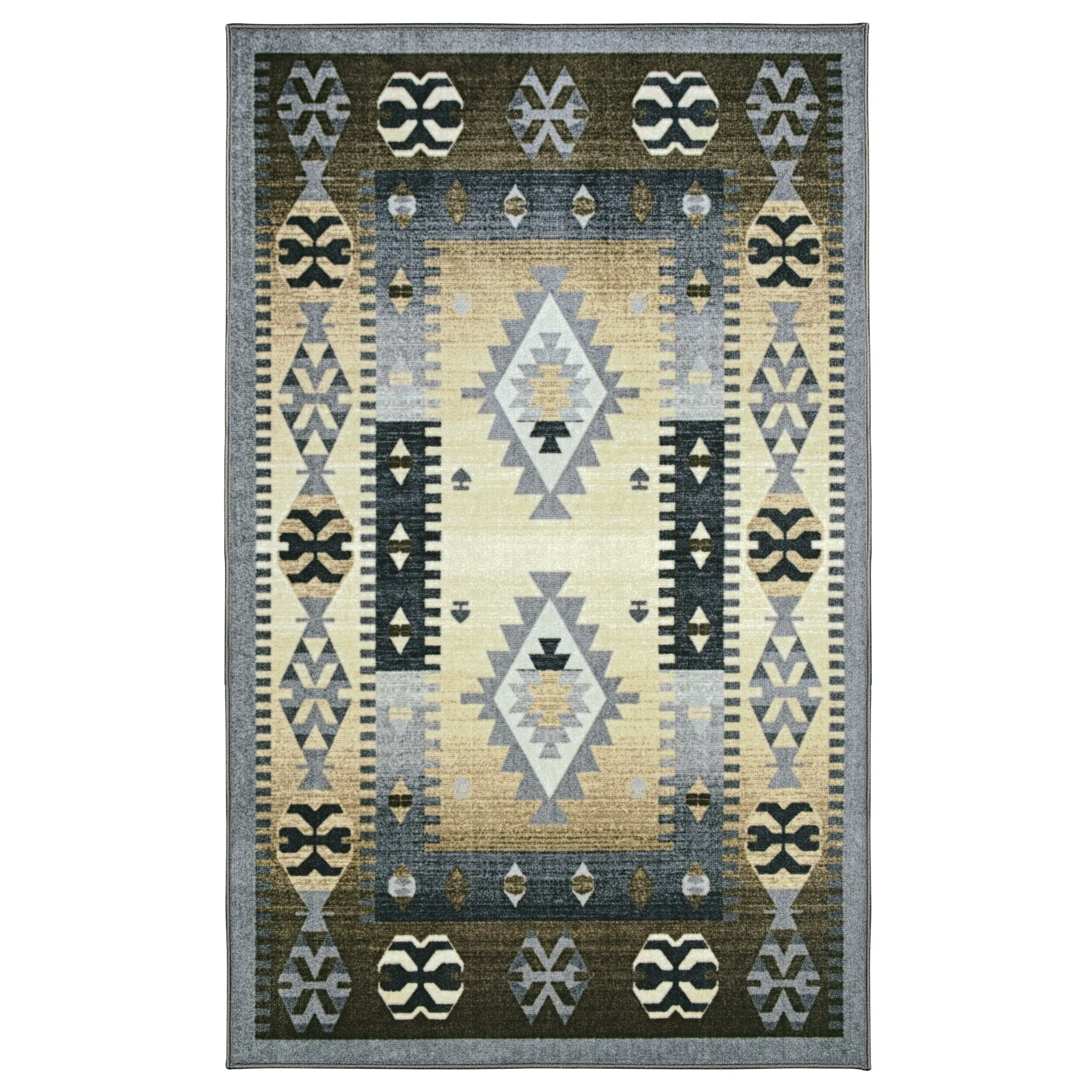 Superior Parrish Printed Non-Slip Washable Indoor Area Rug