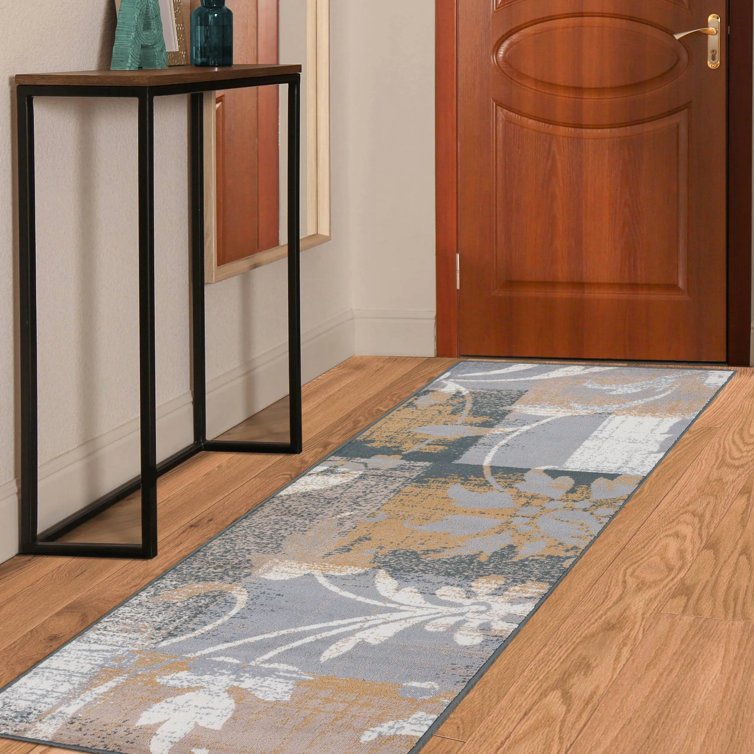 Superior Pastiche Contemporary Floral Patchwork Indoor Runner or Area Rug