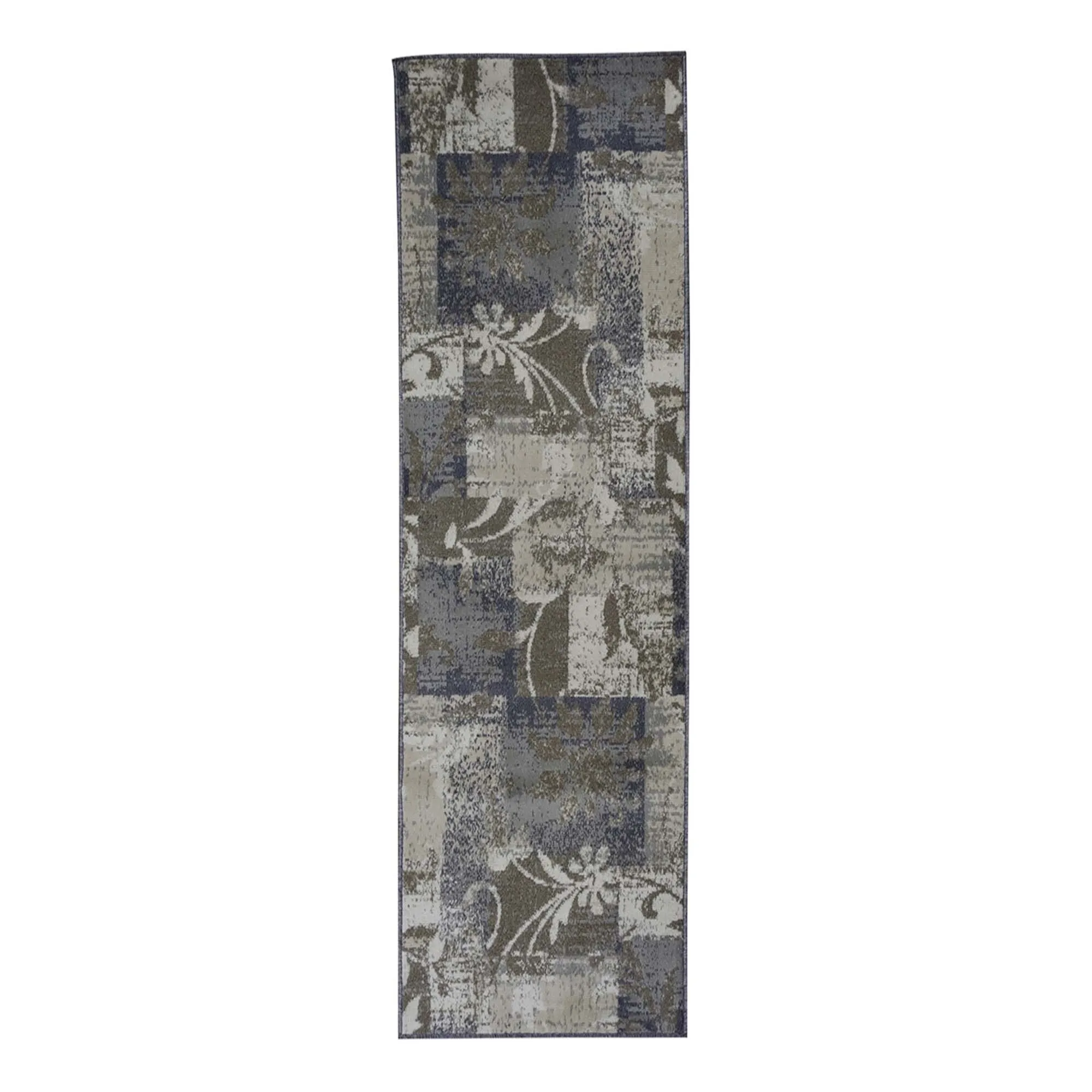 Superior Pastiche Contemporary Floral Patchwork Indoor Runner or Area Rug