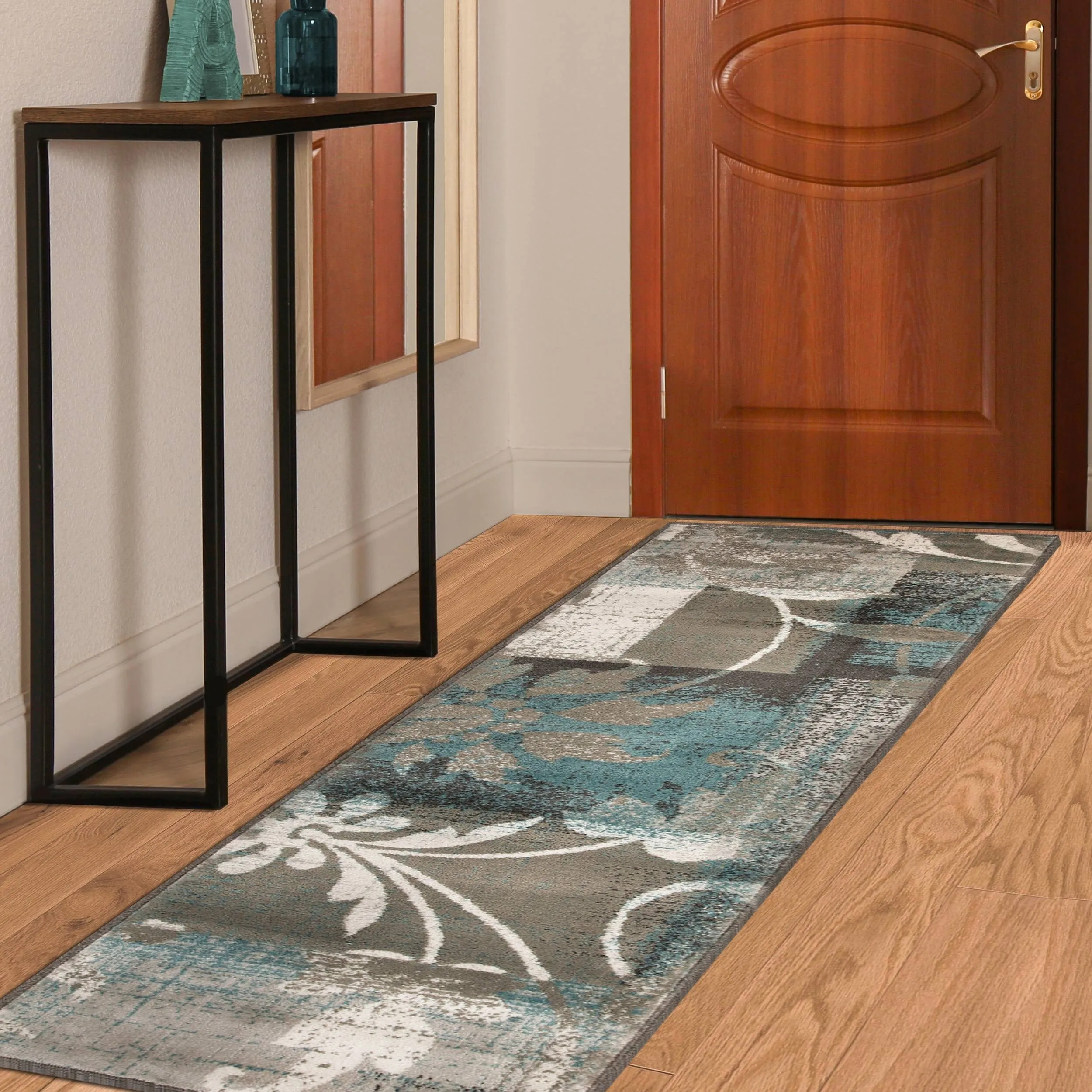 Superior Pastiche Contemporary Floral Patchwork Indoor Runner or Area Rug