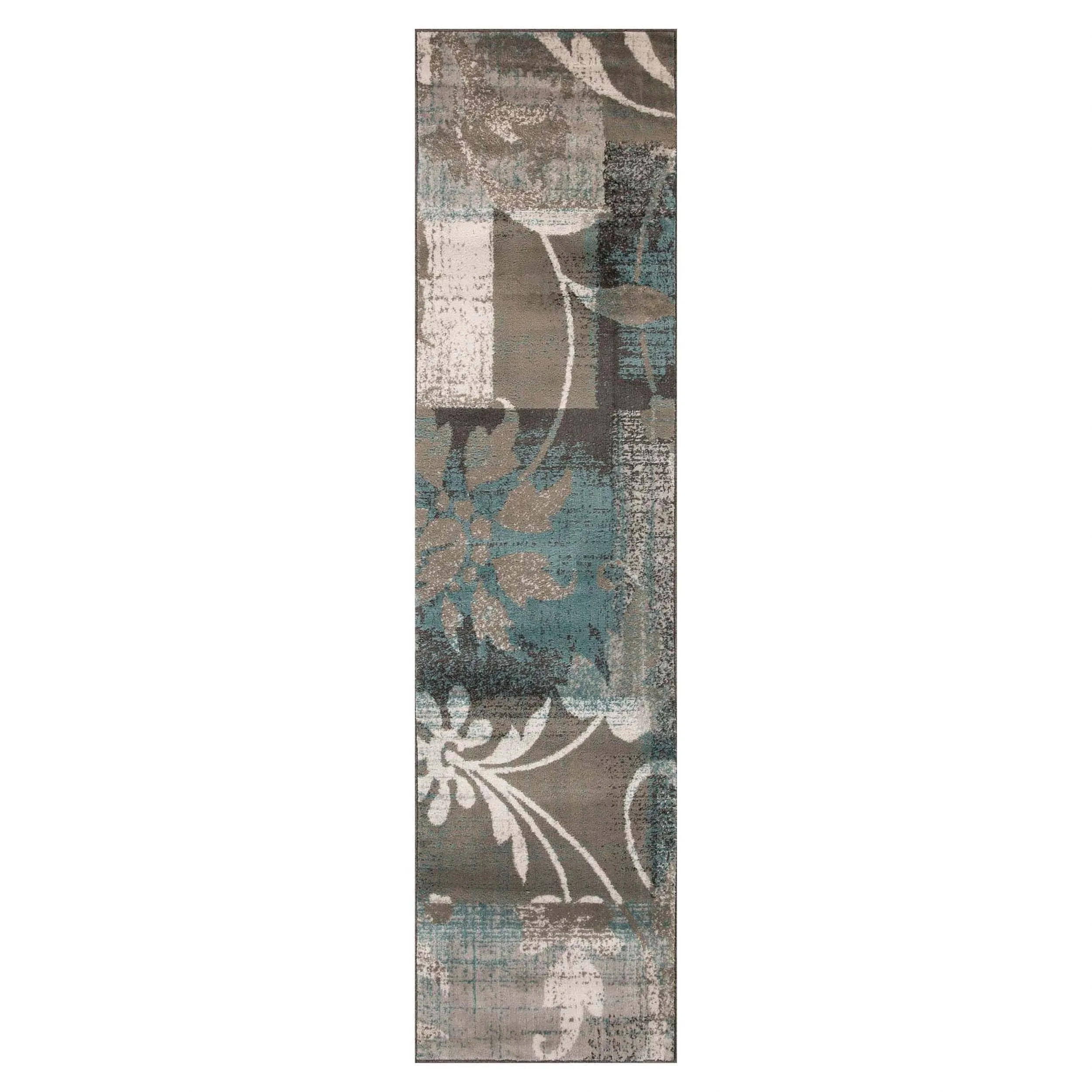 Superior Pastiche Contemporary Floral Patchwork Indoor Runner or Area Rug