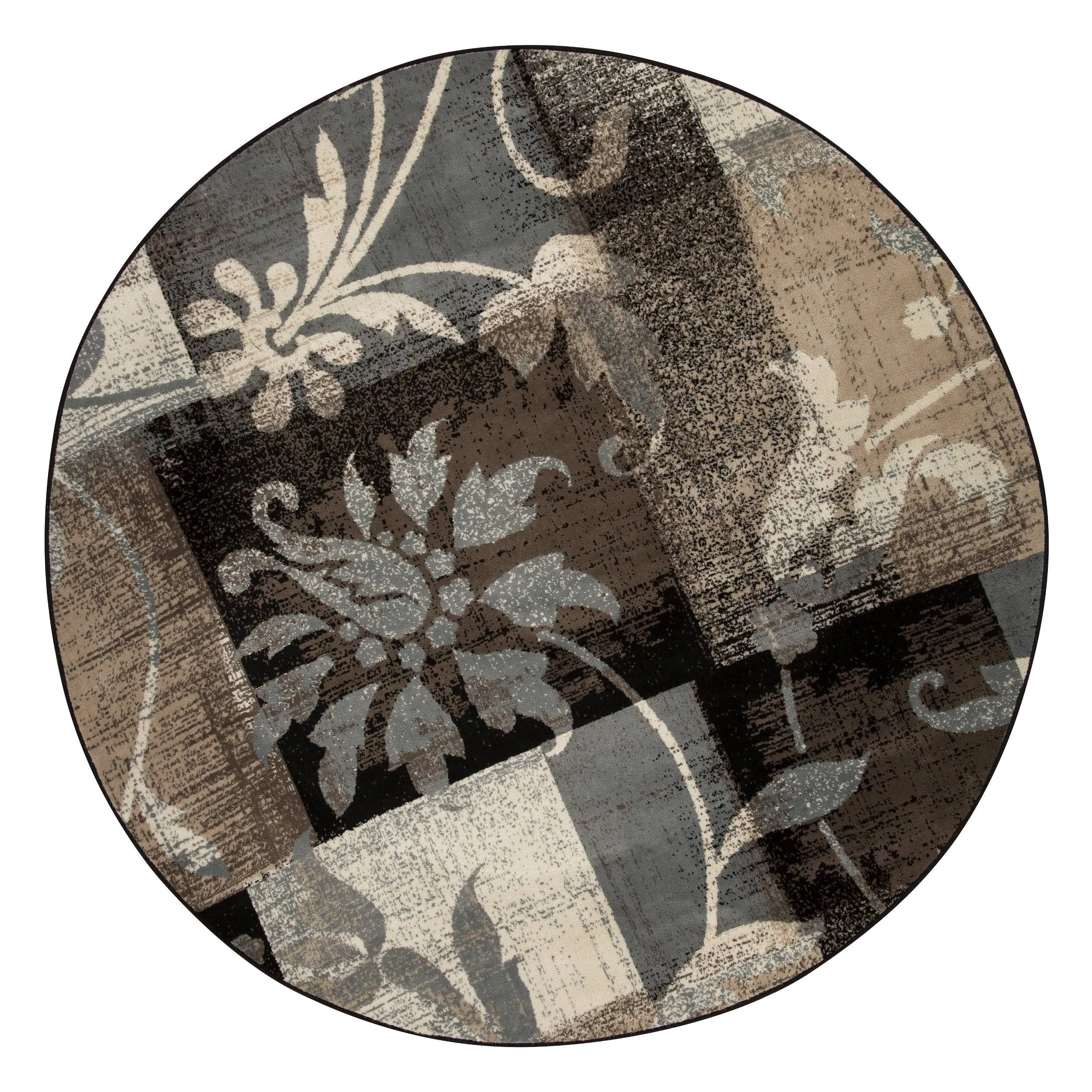 Superior Pastiche Contemporary Floral Patchwork Indoor Runner or Area Rug