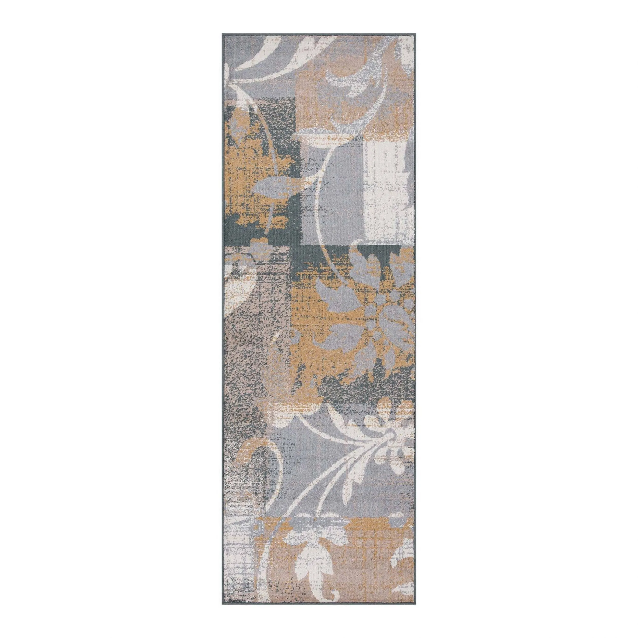 Superior Pastiche Contemporary Floral Patchwork Indoor Runner or Area Rug