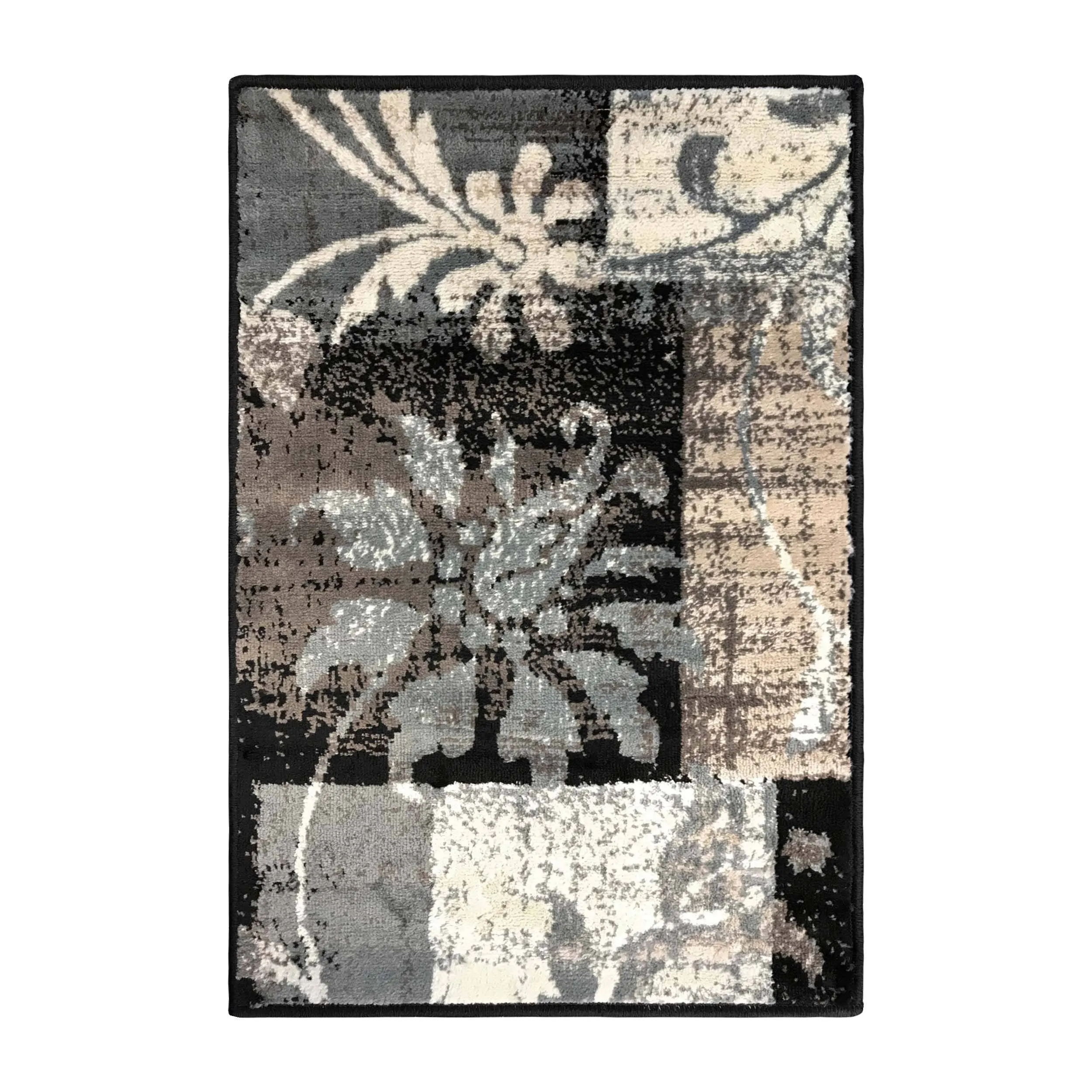 Superior Pastiche Contemporary Floral Patchwork Indoor Runner or Area Rug