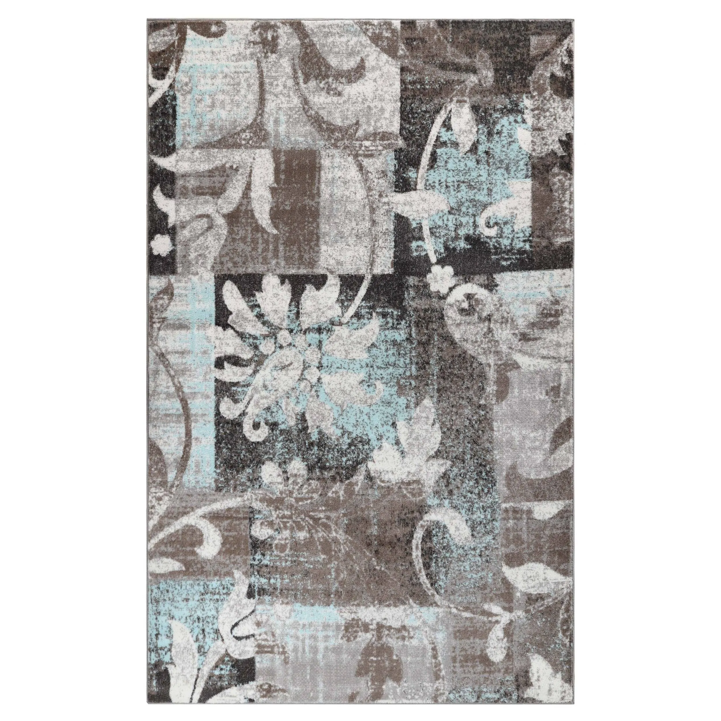 Superior Pastiche Contemporary Floral Patchwork Indoor Runner or Area Rug