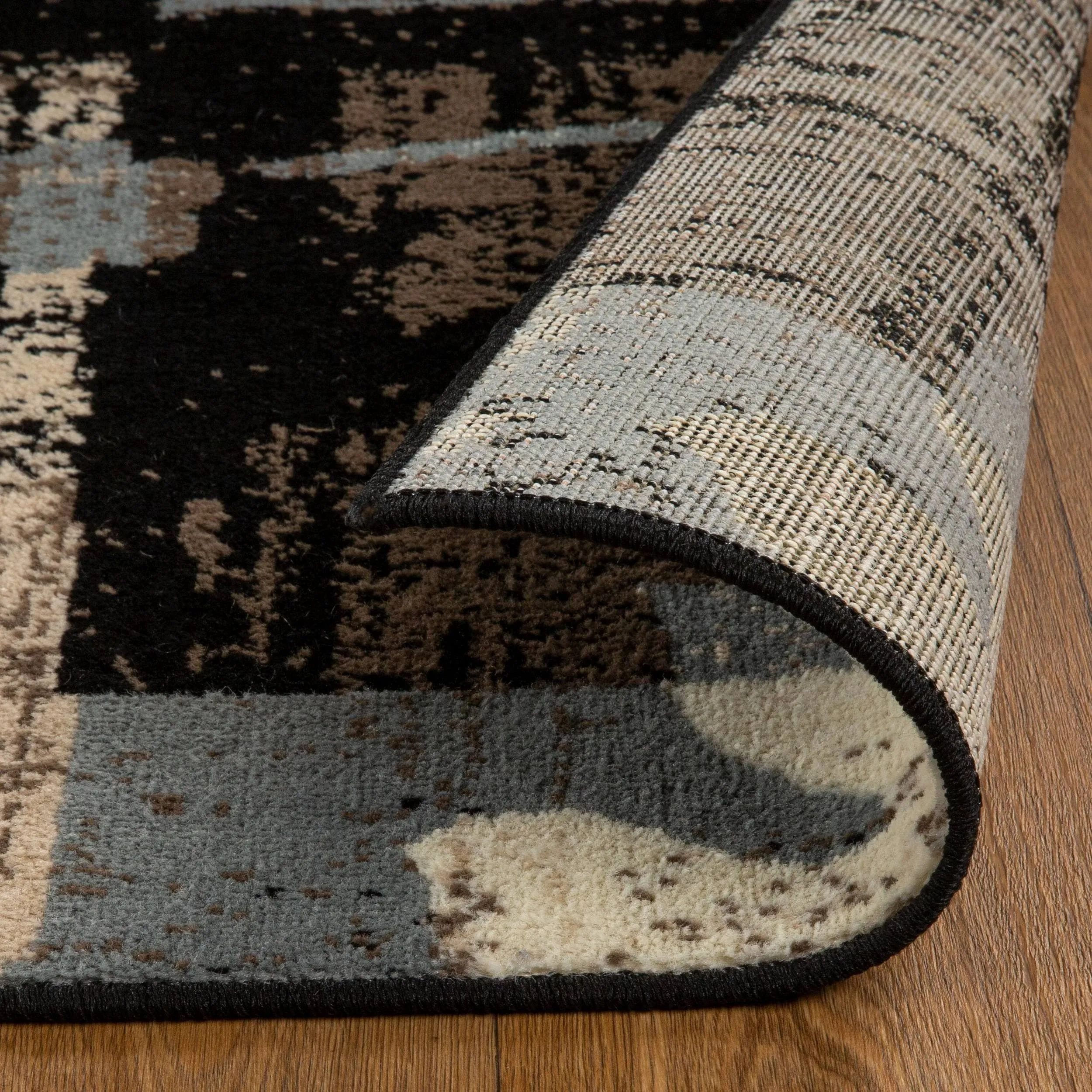 Superior Pastiche Contemporary Floral Patchwork Indoor Runner or Area Rug