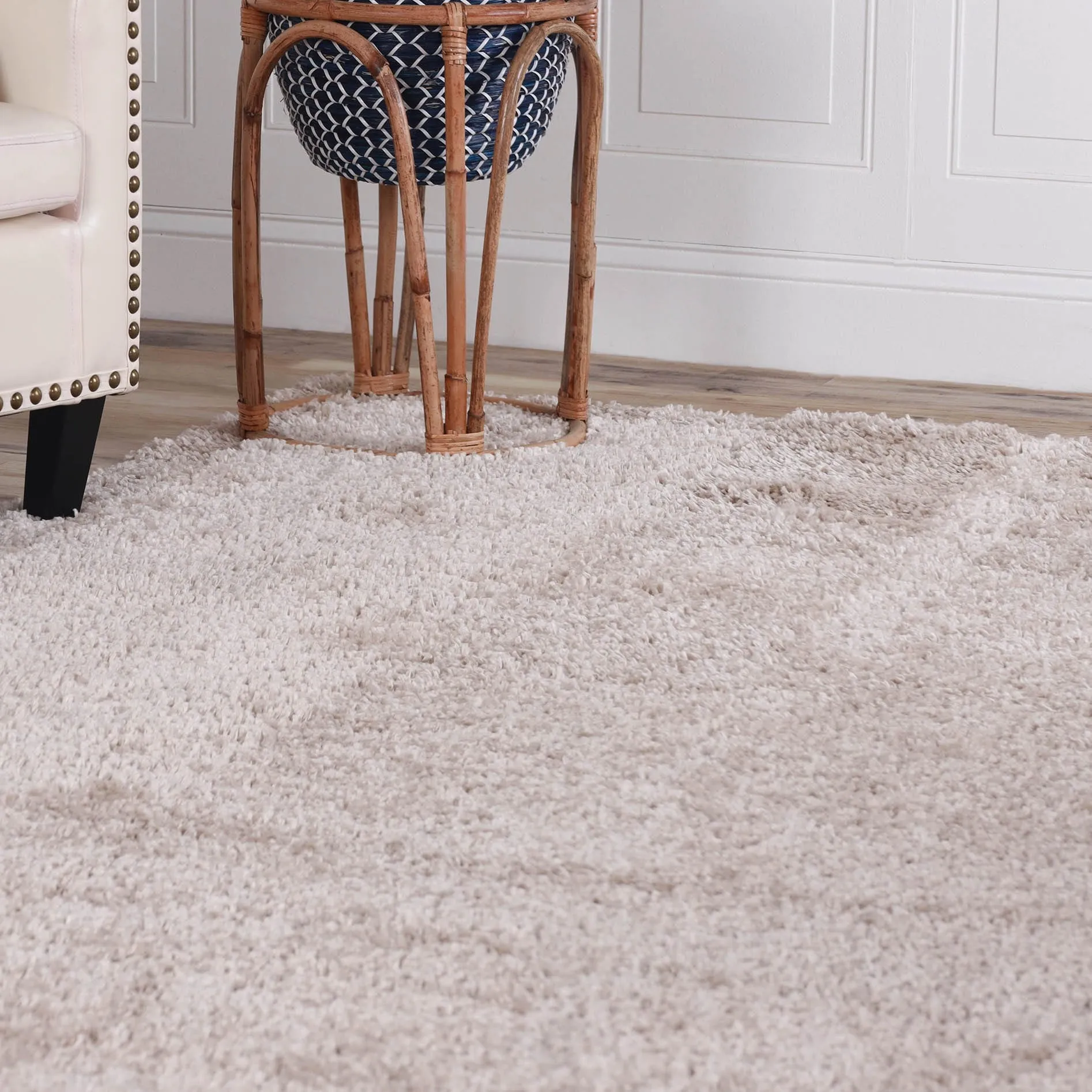 Superior Plush Shag Fuzzy Modern Solid Indoor Area Rug or Runner