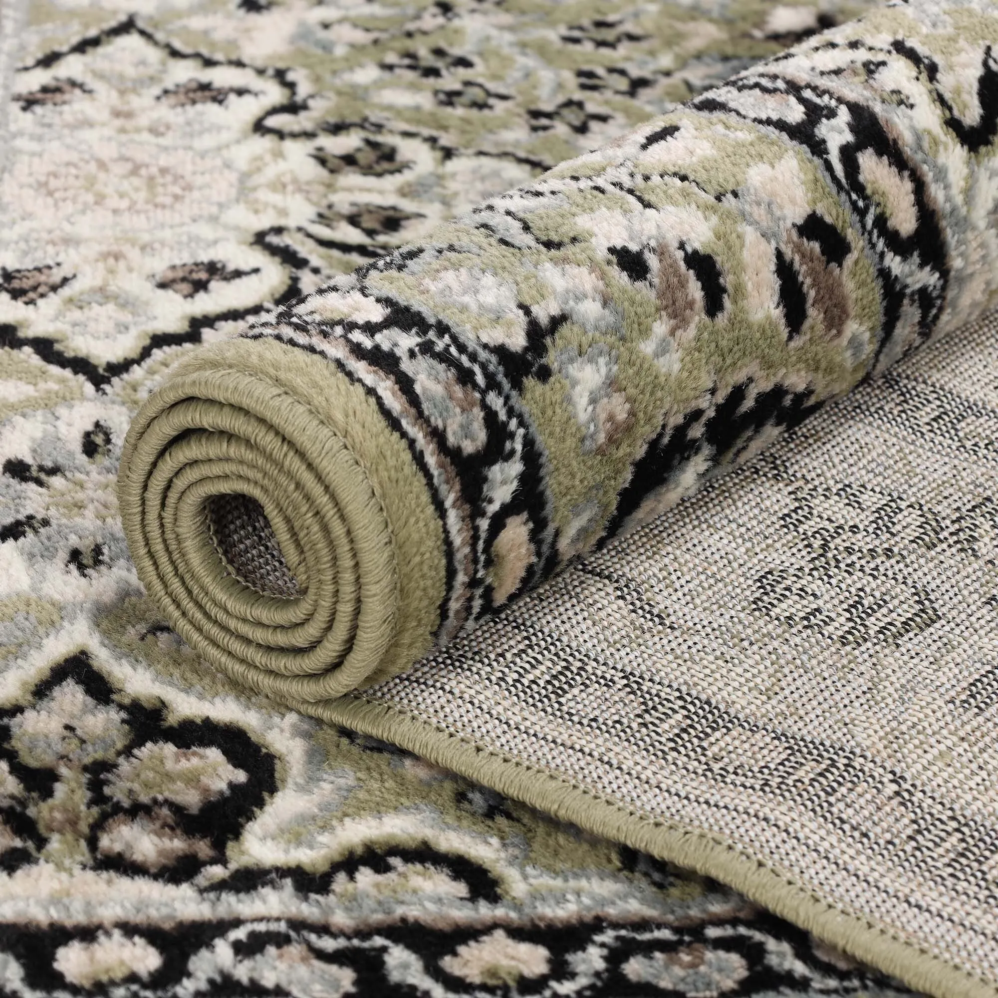 Superior Radcliffe Classic Floral Medallion Area Rug