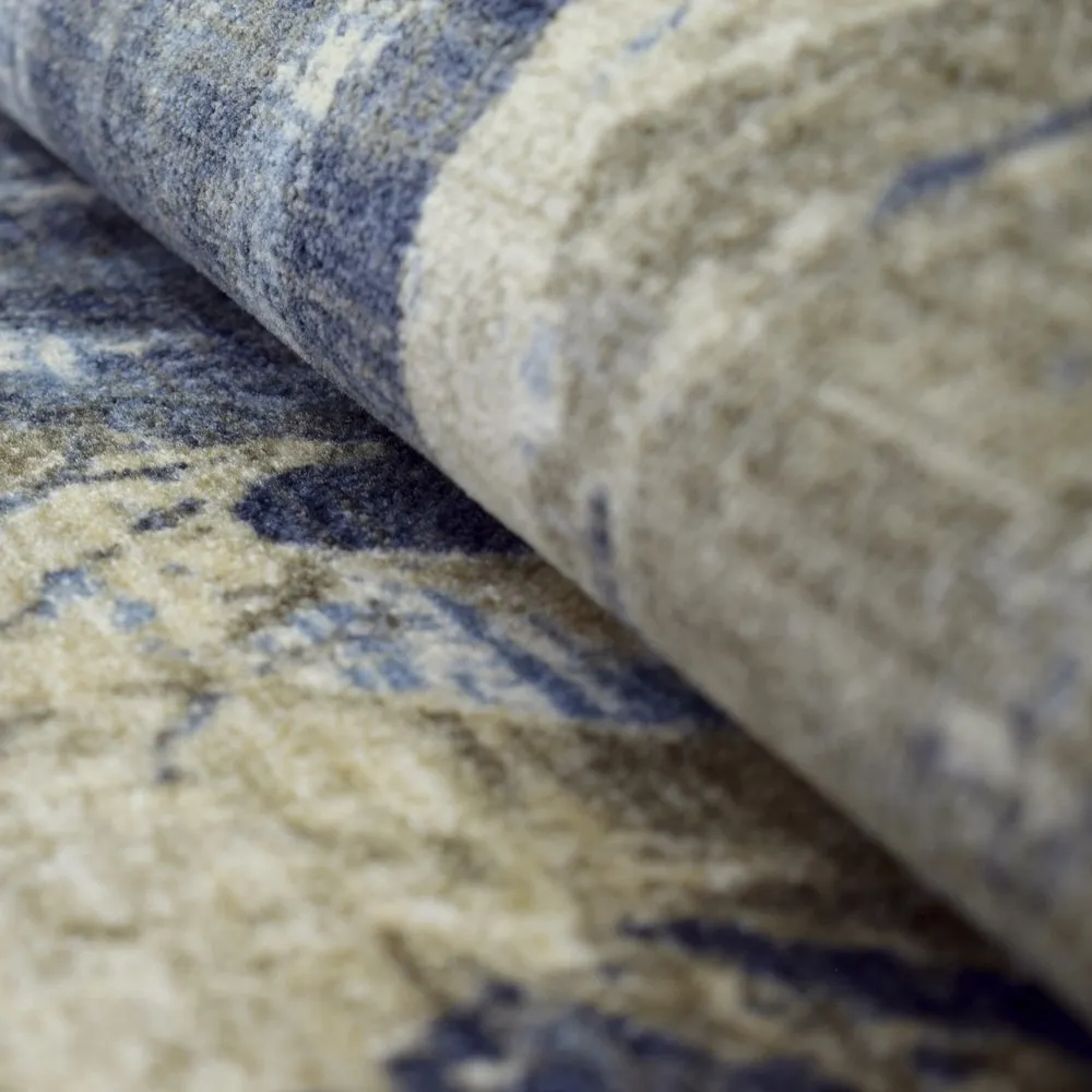 Superior Rivas Printed Non-Slip Washable Indoor Area Rug