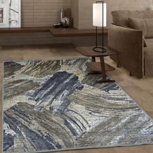 Superior Rivas Printed Non-Slip Washable Indoor Area Rug