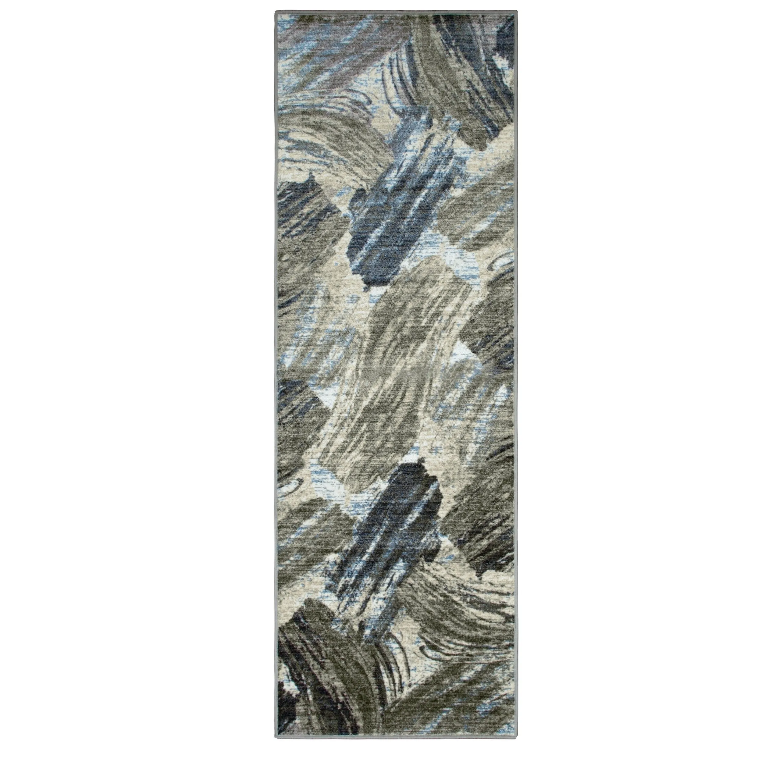 Superior Rivas Printed Non-Slip Washable Indoor Area Rug