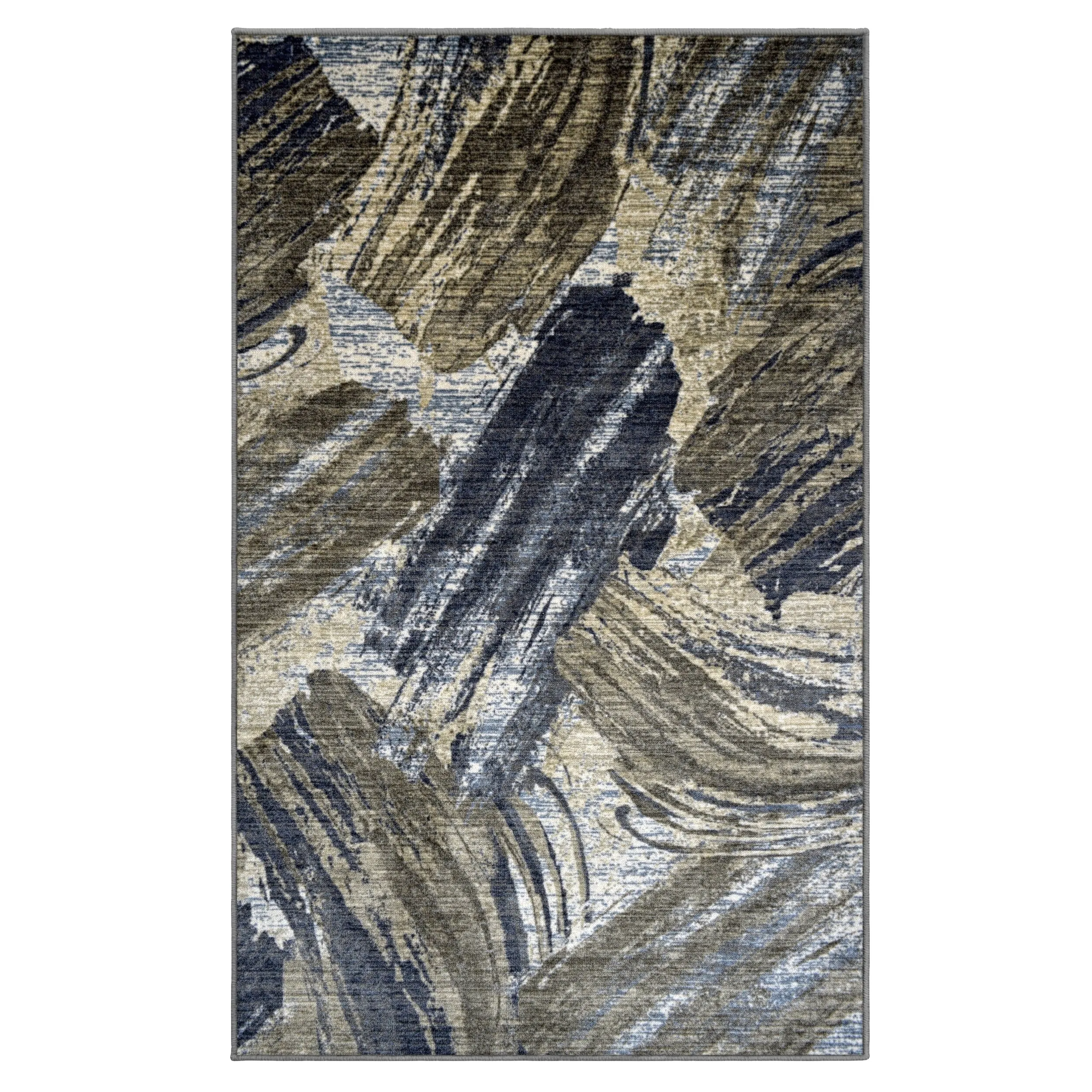 Superior Rivas Printed Non-Slip Washable Indoor Area Rug