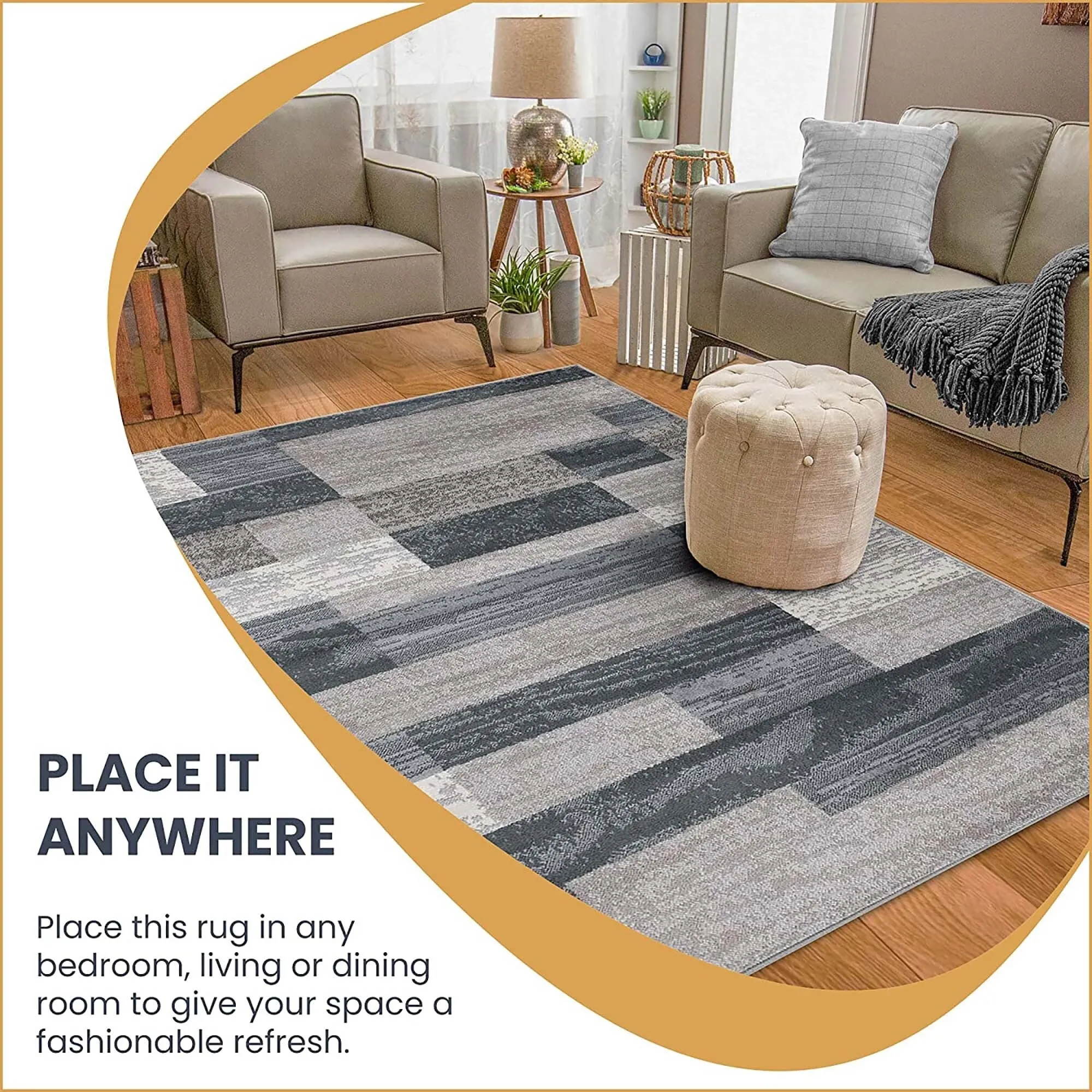 Superior Rockwood Patchwork Indoor Area Rug or Runner