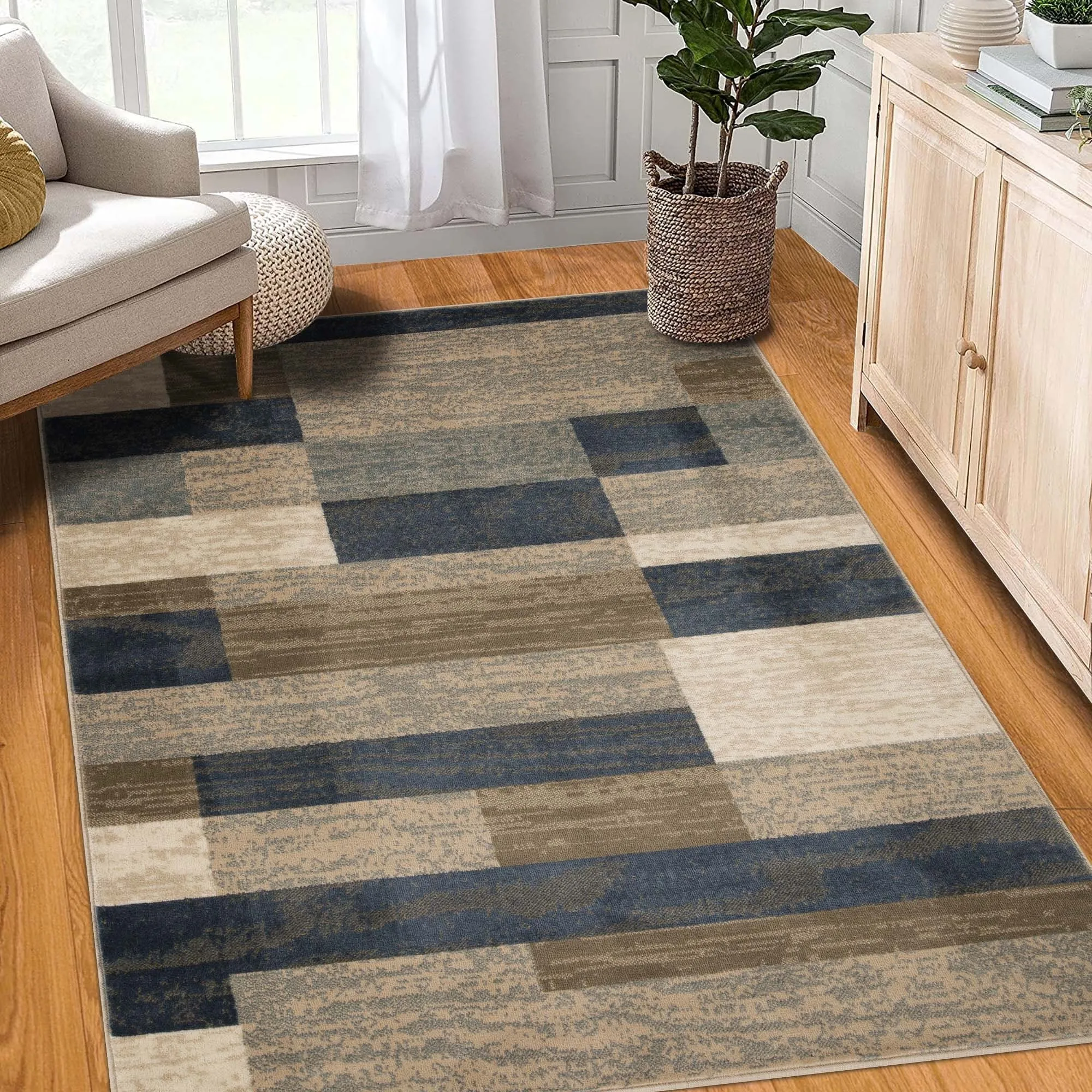 Superior Rockwood Patchwork Indoor Area Rug or Runner