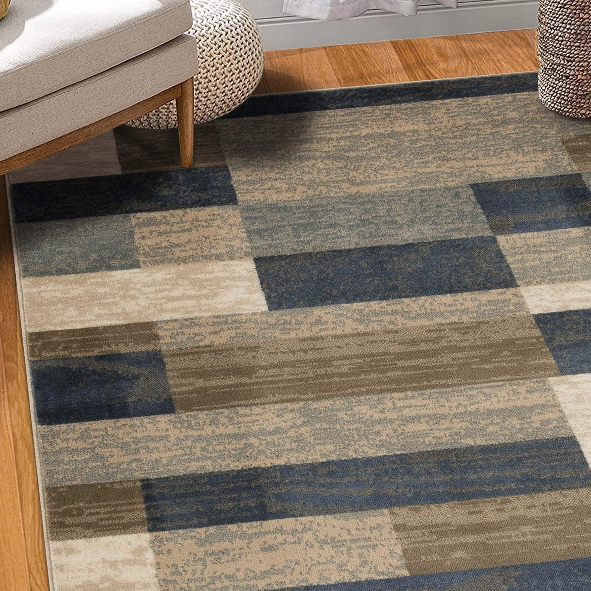 Superior Rockwood Patchwork Indoor Area Rug or Runner