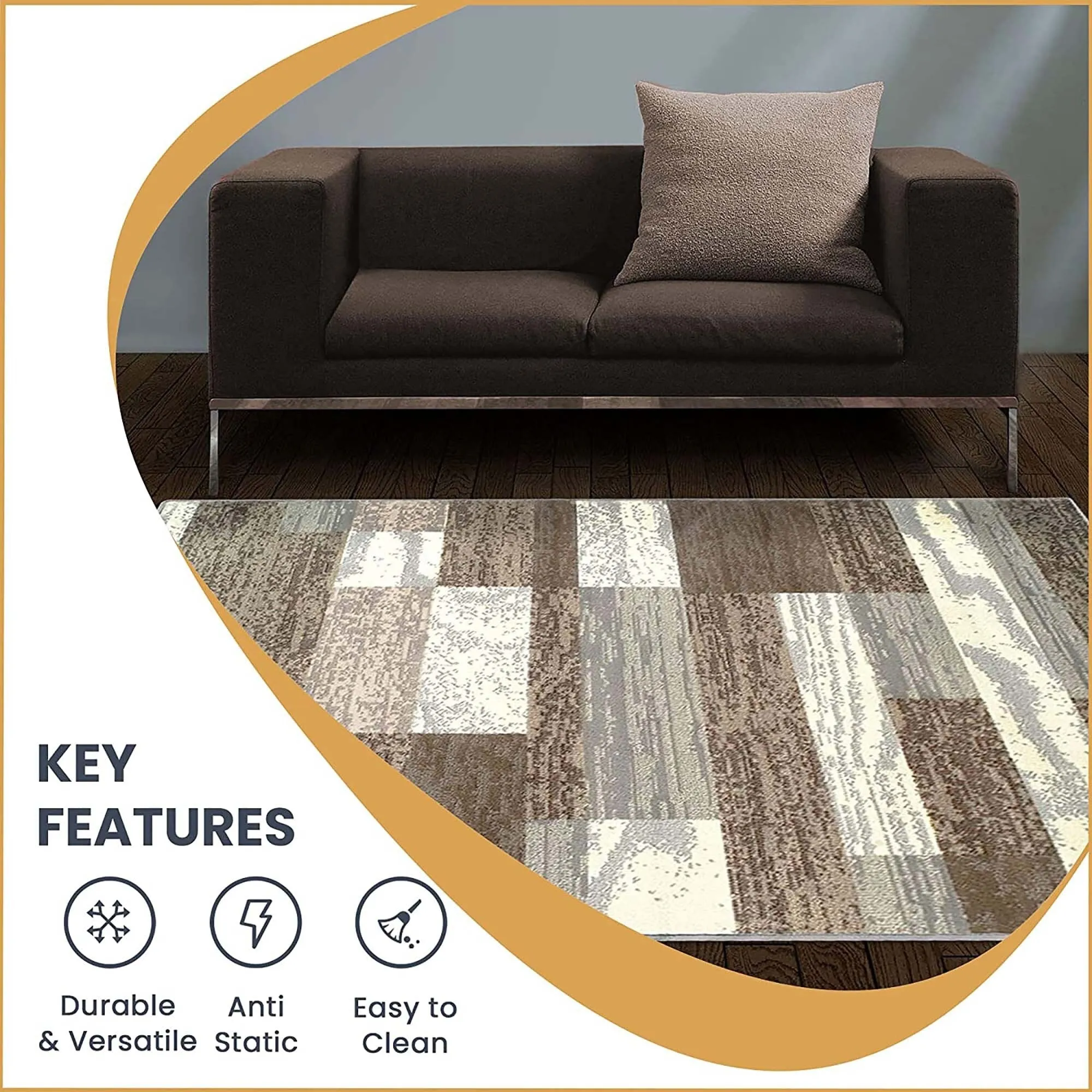 Superior Rockwood Patchwork Indoor Area Rug or Runner
