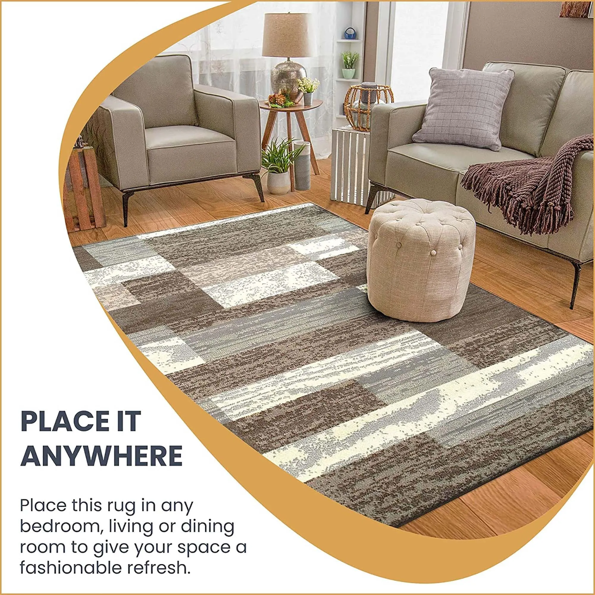 Superior Rockwood Patchwork Indoor Area Rug or Runner