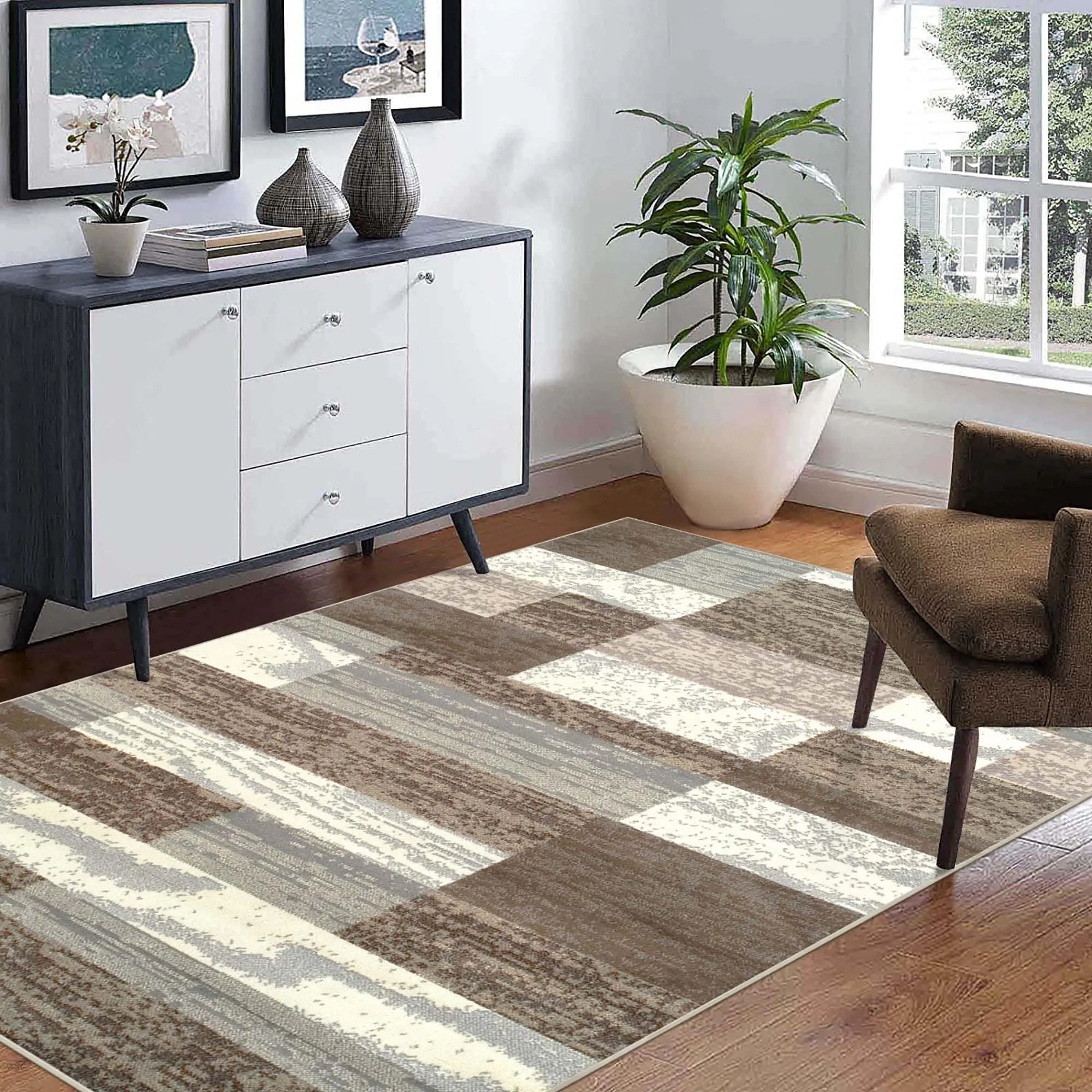Superior Rockwood Patchwork Indoor Area Rug or Runner