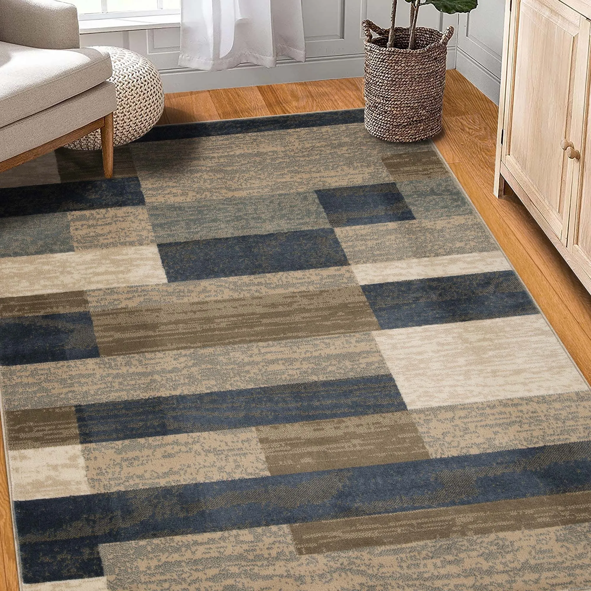 Superior Rockwood Patchwork Indoor Area Rug or Runner