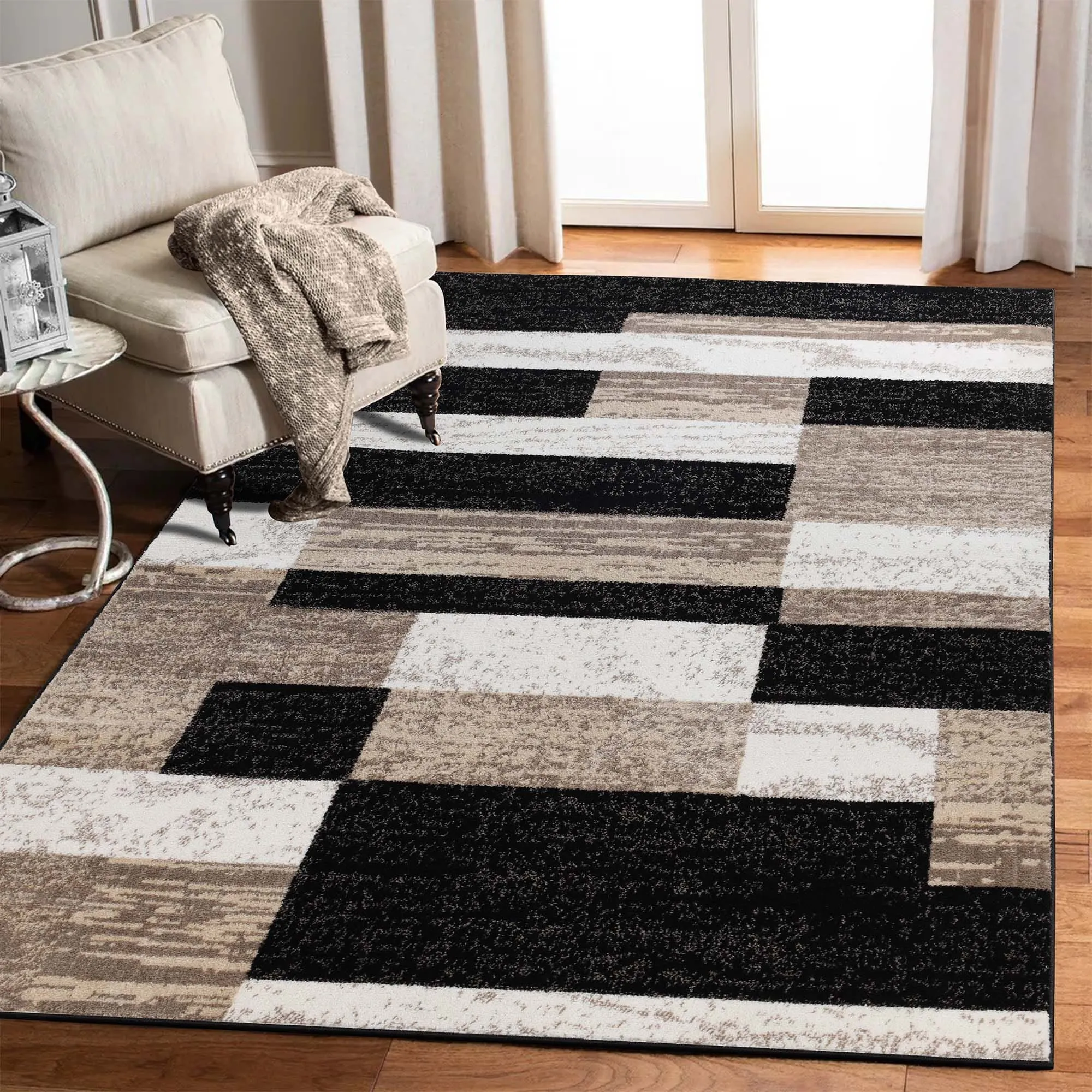 Superior Rockwood Patchwork Indoor Area Rug or Runner