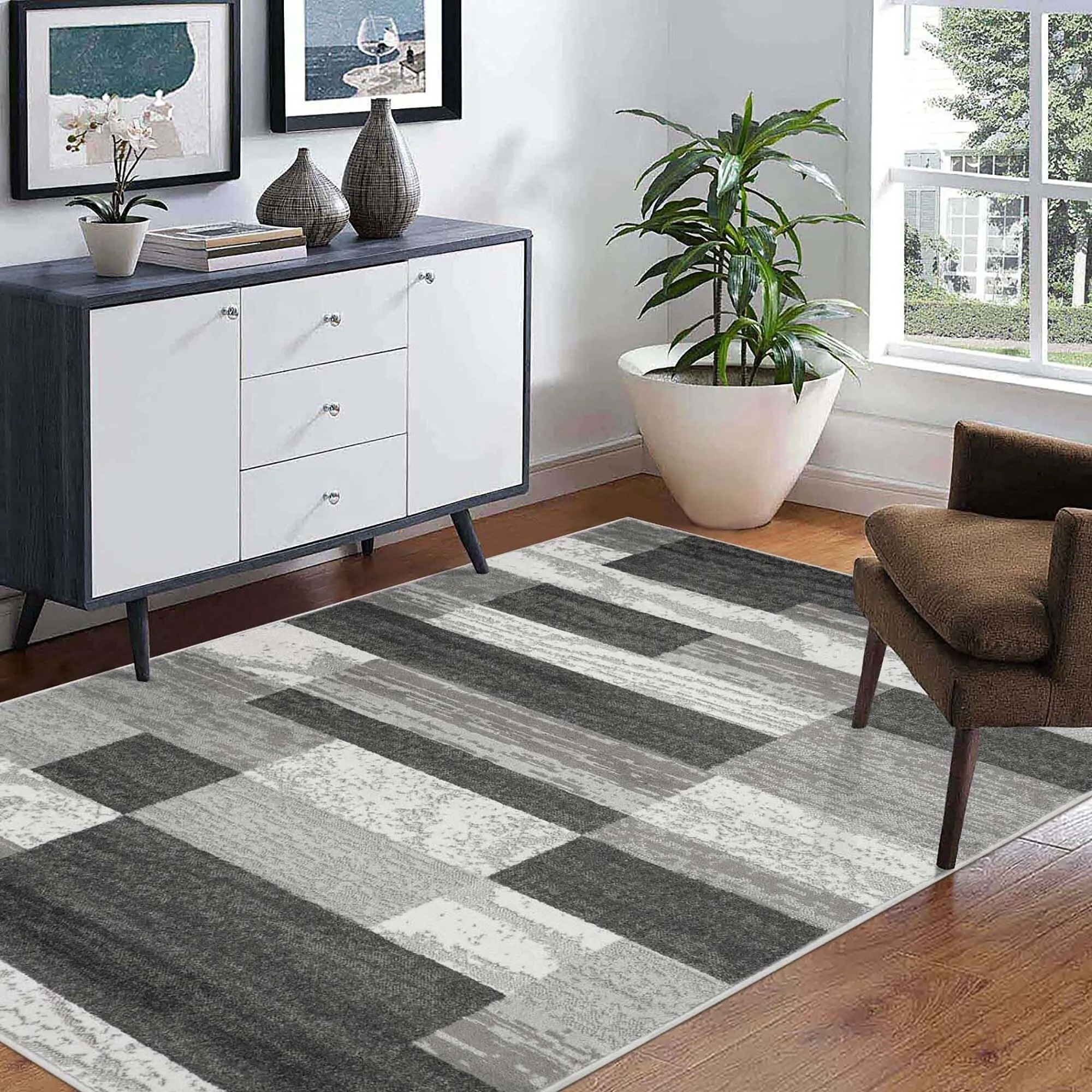 Superior Rockwood Patchwork Indoor Area Rug or Runner