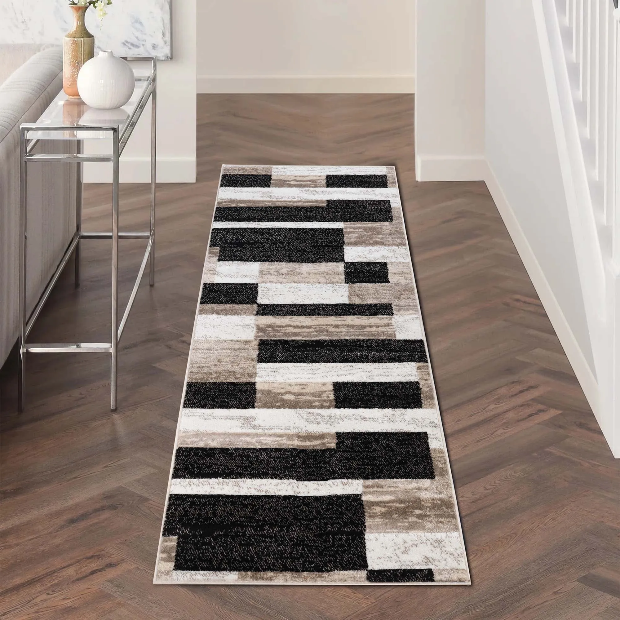 Superior Rockwood Patchwork Indoor Area Rug or Runner
