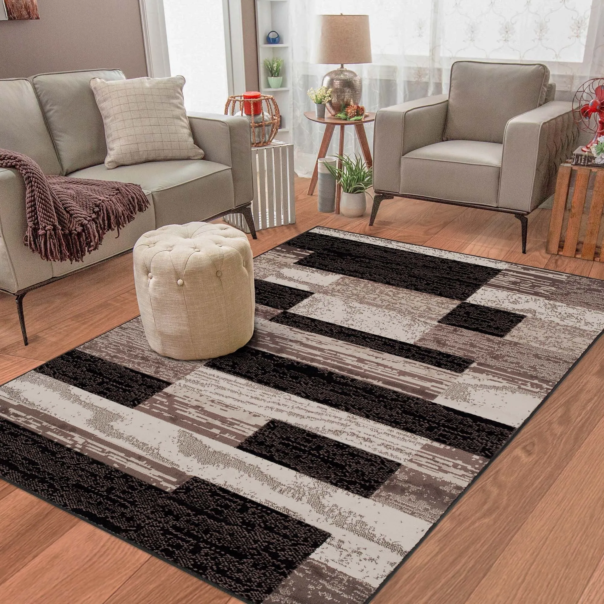 Superior Rockwood Patchwork Indoor Area Rug or Runner