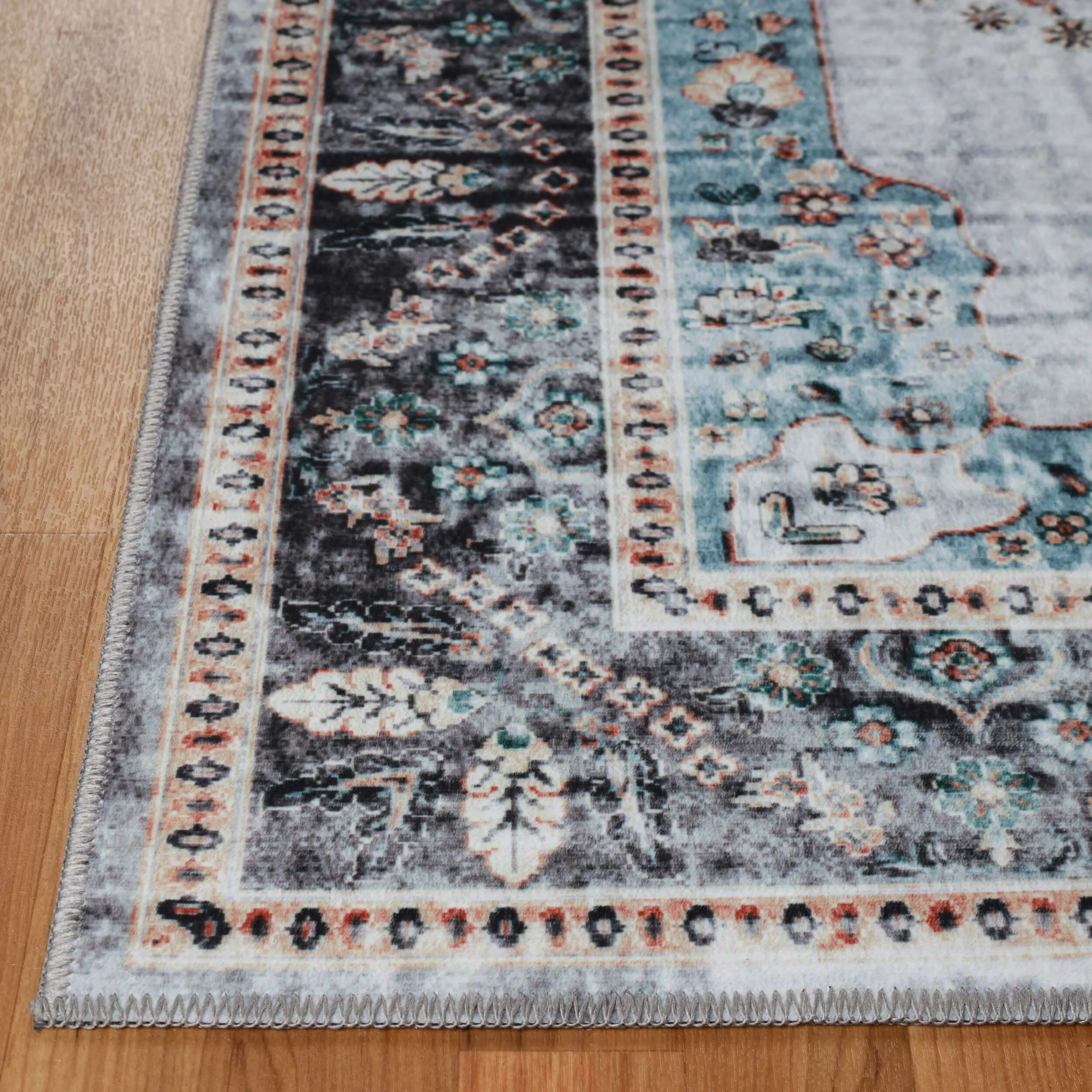 Superior Sparrow Medallion Machine Washable Indoor Area Rug or Runner