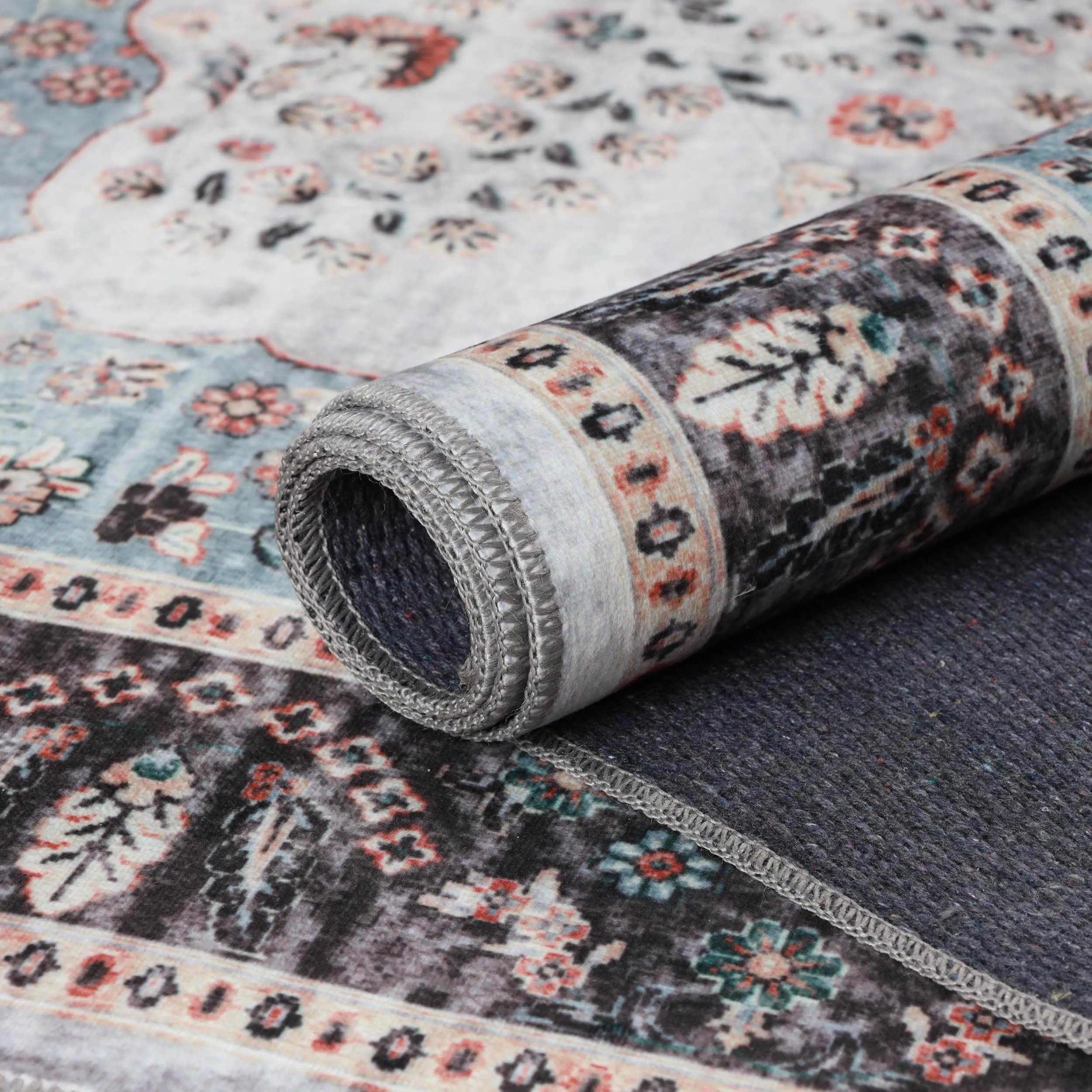 Superior Sparrow Medallion Machine Washable Indoor Area Rug or Runner